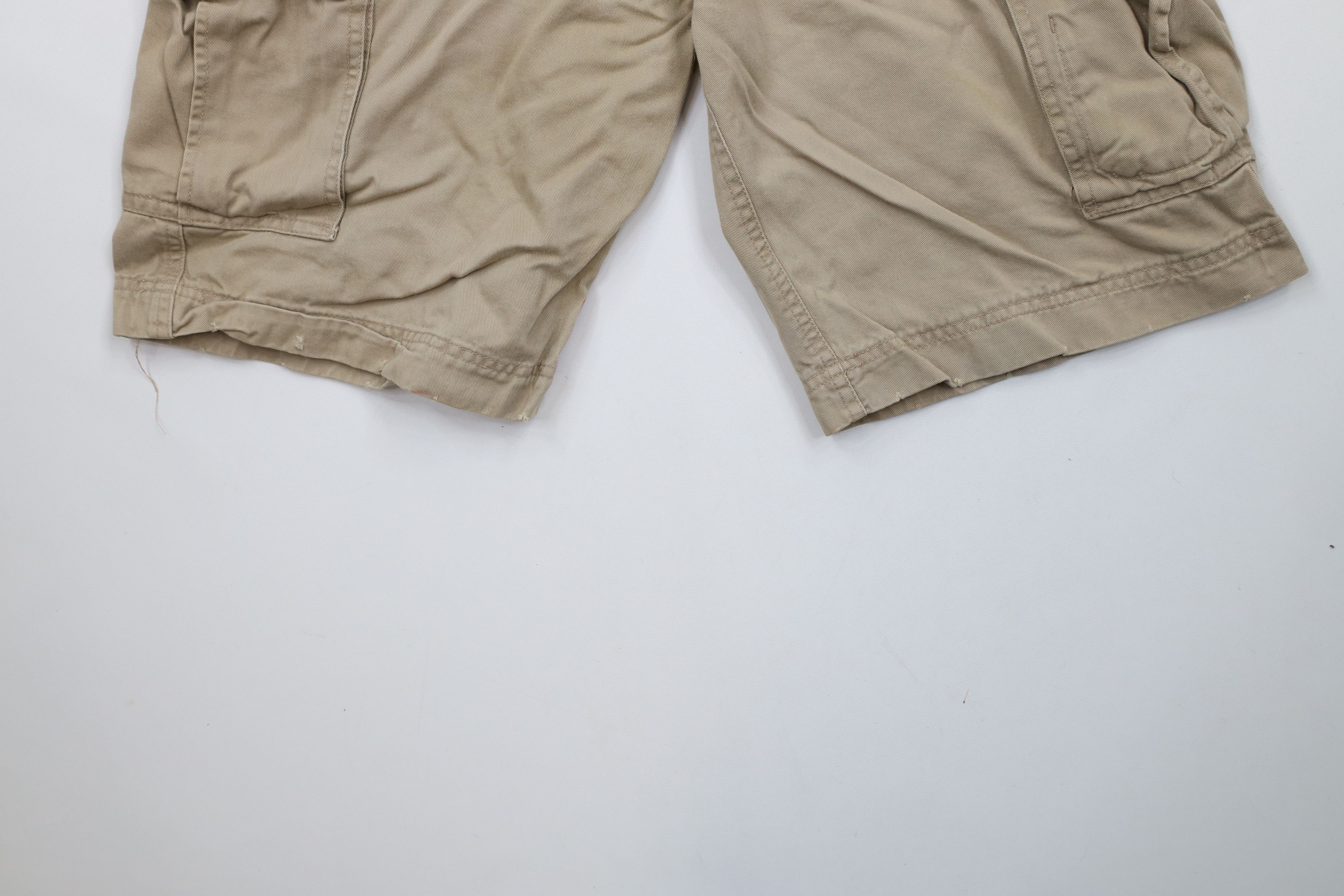 Abercrombie & Fitch × Vintage Vintage 90s Y2K Abercrombie & Fitch Heavyweight Cargo Shorts Size US 32 / EU 48 - 4 Thumbnail