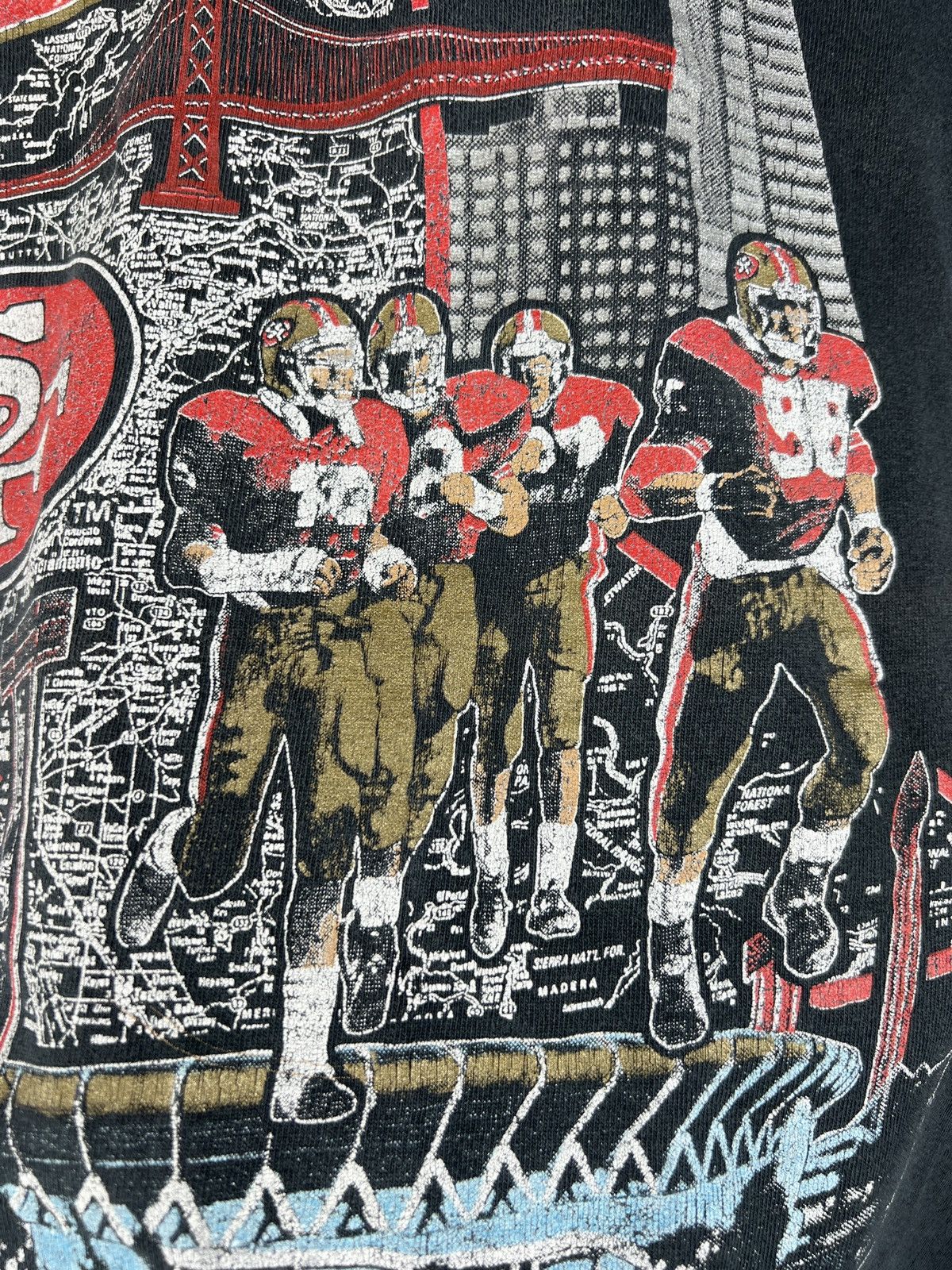 NFL Vintage 90s San Francisco 49ers Nutmeg Single stitch Tshirt Size US M / EU 48-50 / 2 - 9 Thumbnail