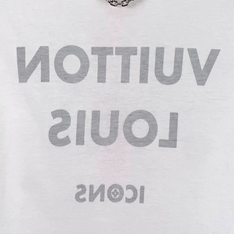 Louis Vuitton Louis Vuitton White Letter Print TShirt-2506 Size US M / EU 48-50 / 2 - 4 Thumbnail