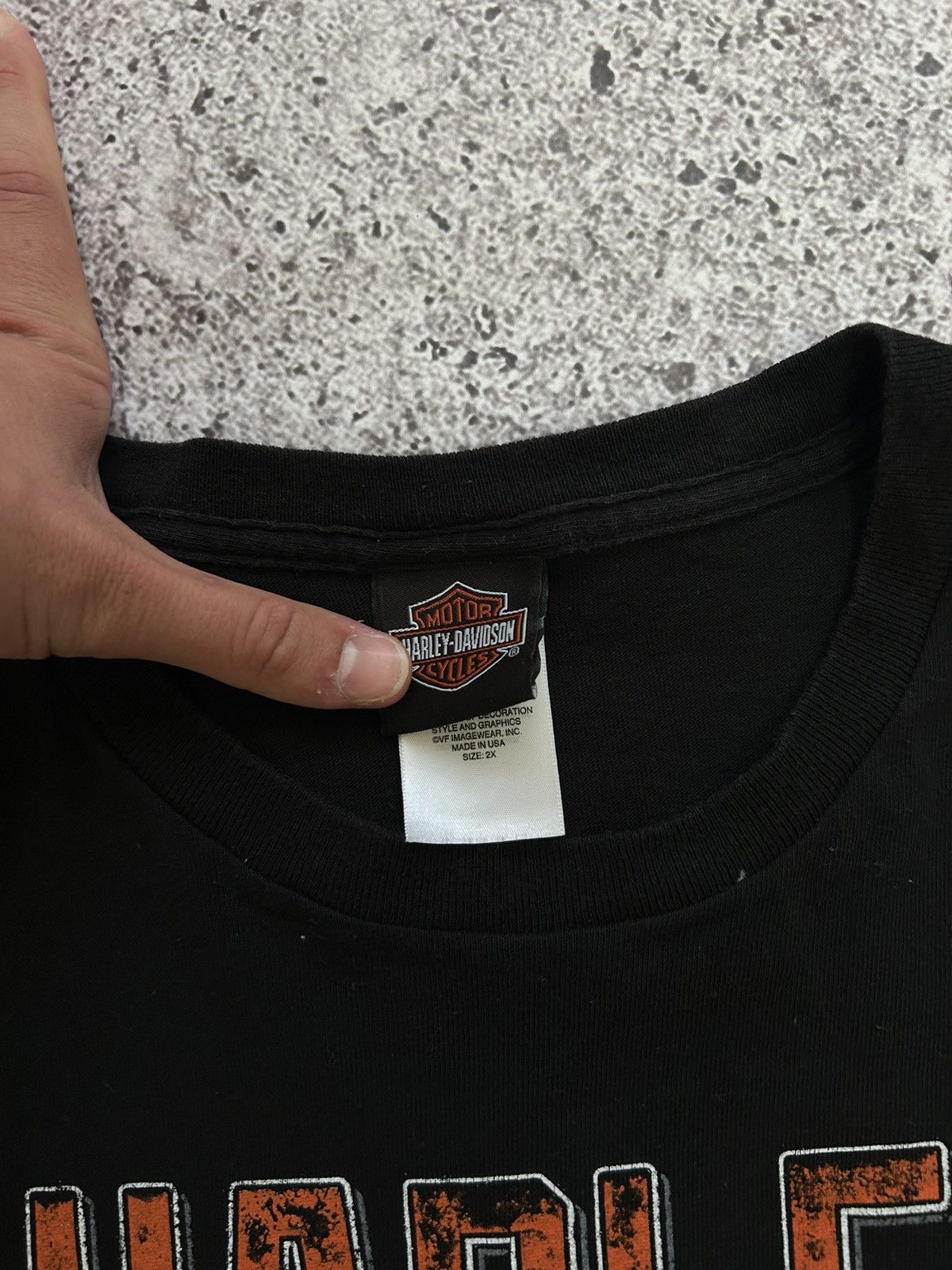 Band Tees × Harley Davidson × Vintage Vintage 2015 Harley Davidson Chicago Precision Tuned T-Shirt Size US XXL / EU 58 / 5 - 11 Thumbnail