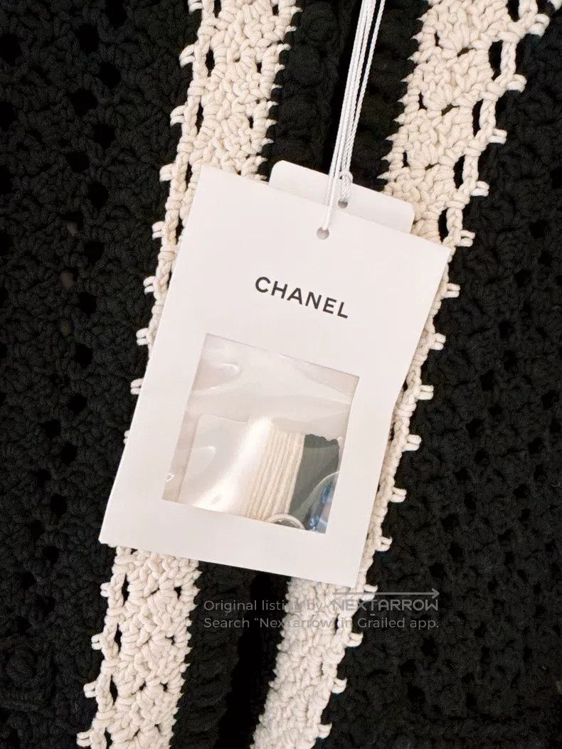 Chanel Chanel 22C Early Spring Vacation Black and White Woven Thr Size XXS / US 00 / IT 34 - 8 Thumbnail