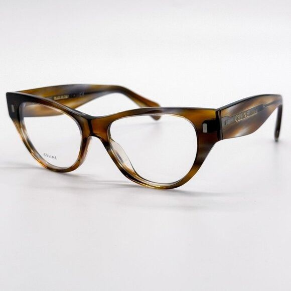Celine NEW CELINE EYEGLASSES CL50012I 055 DARK HAVANA WOMEN EYEWEAR Size ONE SIZE - 2 Thumbnail