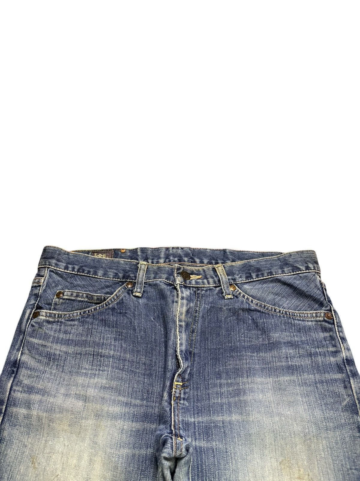 Lee Vintage Lee Rusty Mud Wash Distressed Bootcut Flare Jeans Size US 32 / EU 48 - 4 Thumbnail