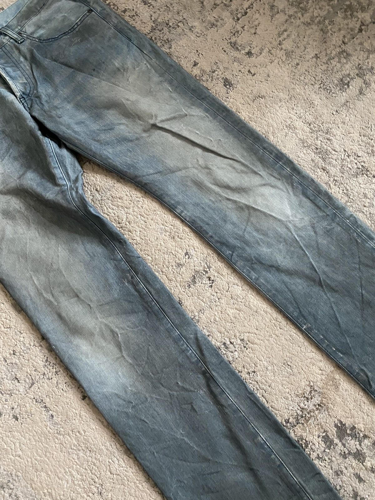 Japanese Brand The Twelve - Metallic Coated Double Pocket Bleu Claire Denim Size US 34 / EU 50 - 5 Thumbnail