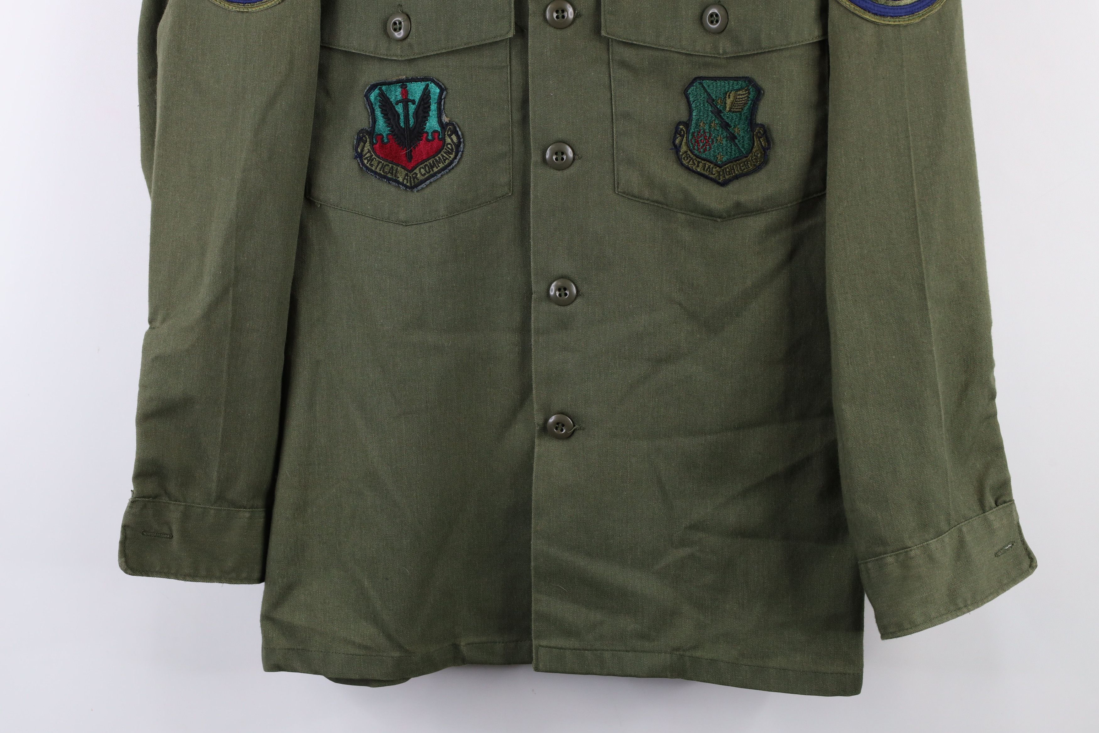 Vintage Vintage 80s US Air Force Military Field Button Shirt USA Size US M / EU 48-50 / 2 - 3 Thumbnail