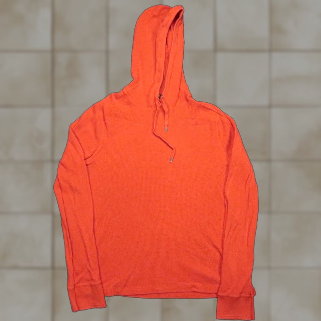 RLX Ralph Lauren RLX Ralph Lauren Hoodie Womens Large Orange Lightweight Waffle Knit Pullover Size L / US 10 / IT 46 - 1 Thumbnail