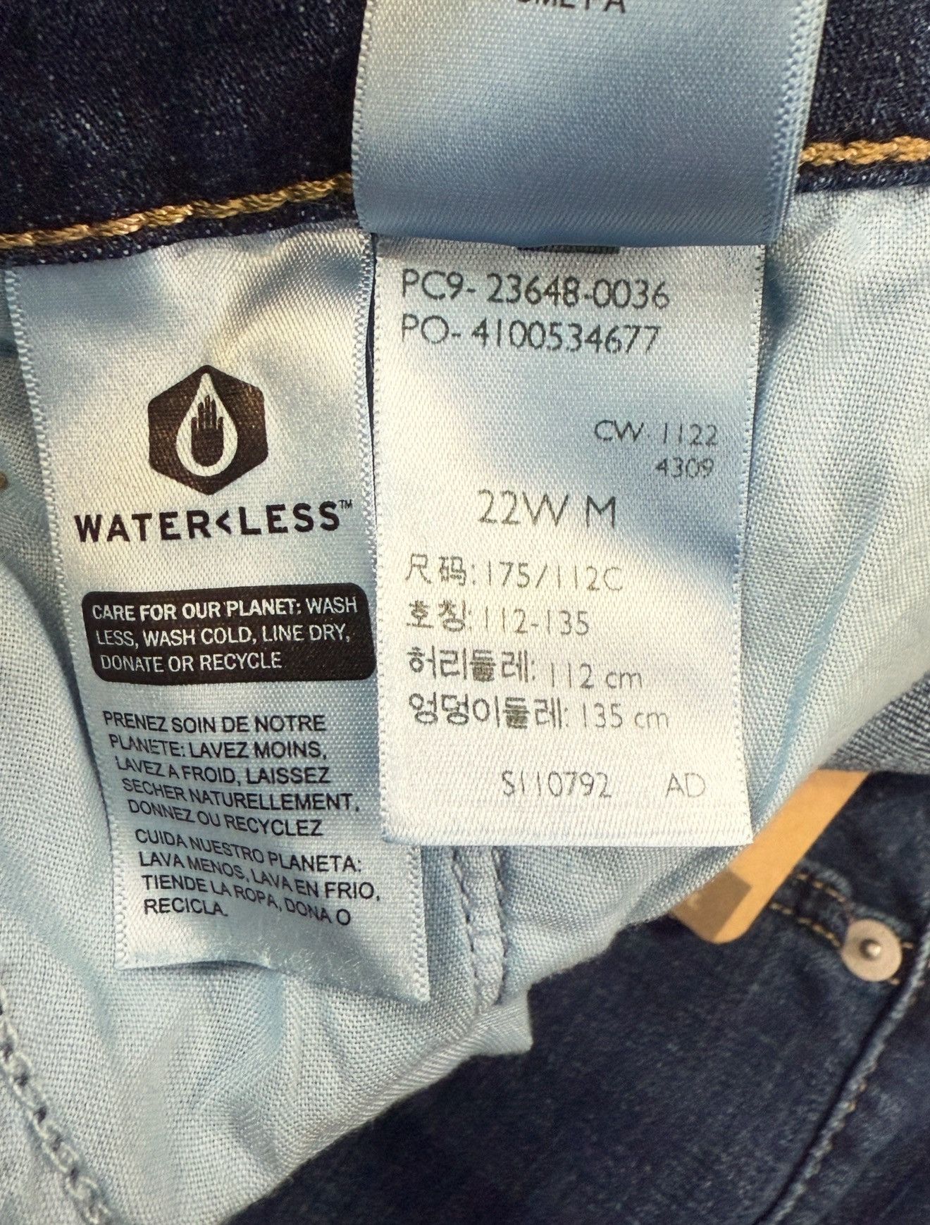 Levi's Levi's Trendy Plus Size Classic Straight Leg size 22W M Size 22" - 5 Thumbnail
