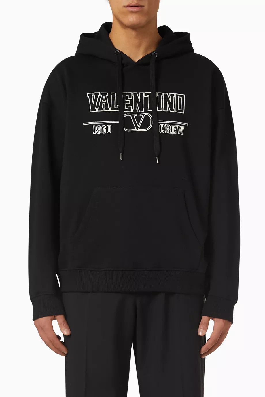 Valentino o1y0525 Logo Hoodie in Black Size US L / EU 52-54 / 3 - 1 Thumbnail