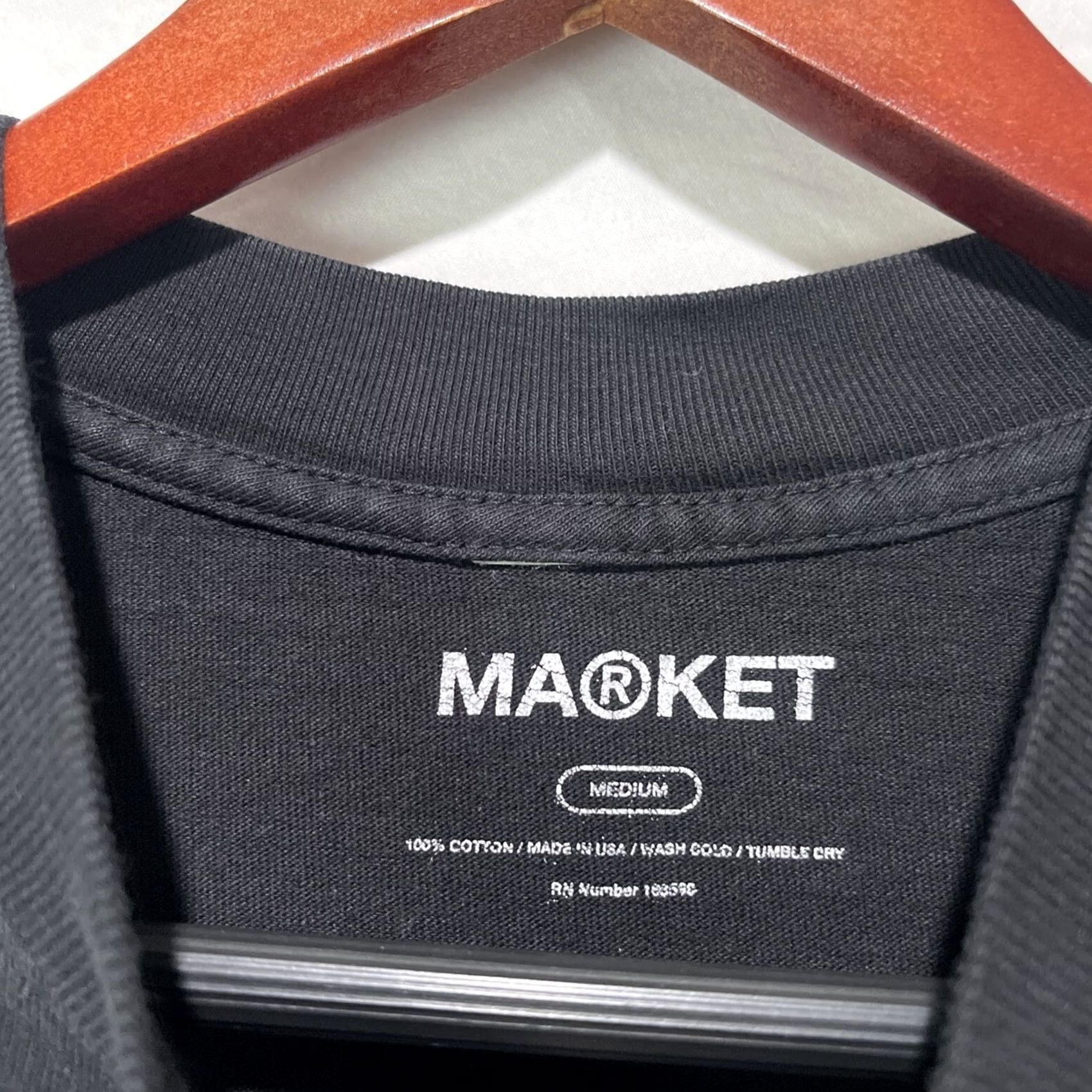 Vintage Chinatown Market Shirt Medium Mens Black Tee Streetwear Plant Art Graphic Print Adult Regular Cotton Logo Man Wool? Size US M / EU 48-50 / 2 - 5 Thumbnail