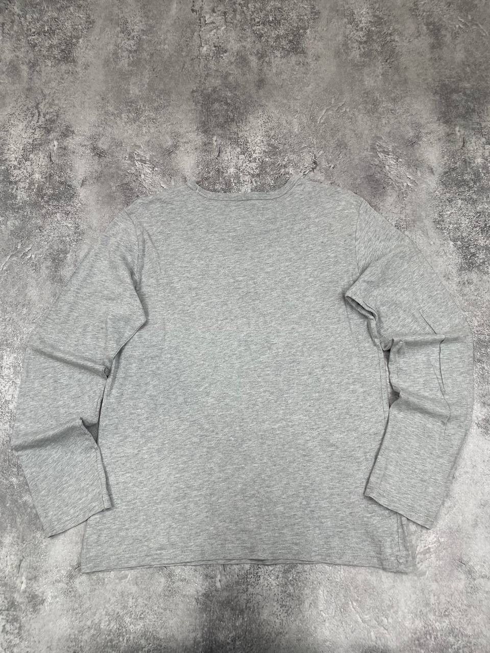 Benetton Benetton Men Long Sleeve T-Shirt Regular Fit Grey Size XS Size US XS / EU 42 / 0 - 6 Thumbnail