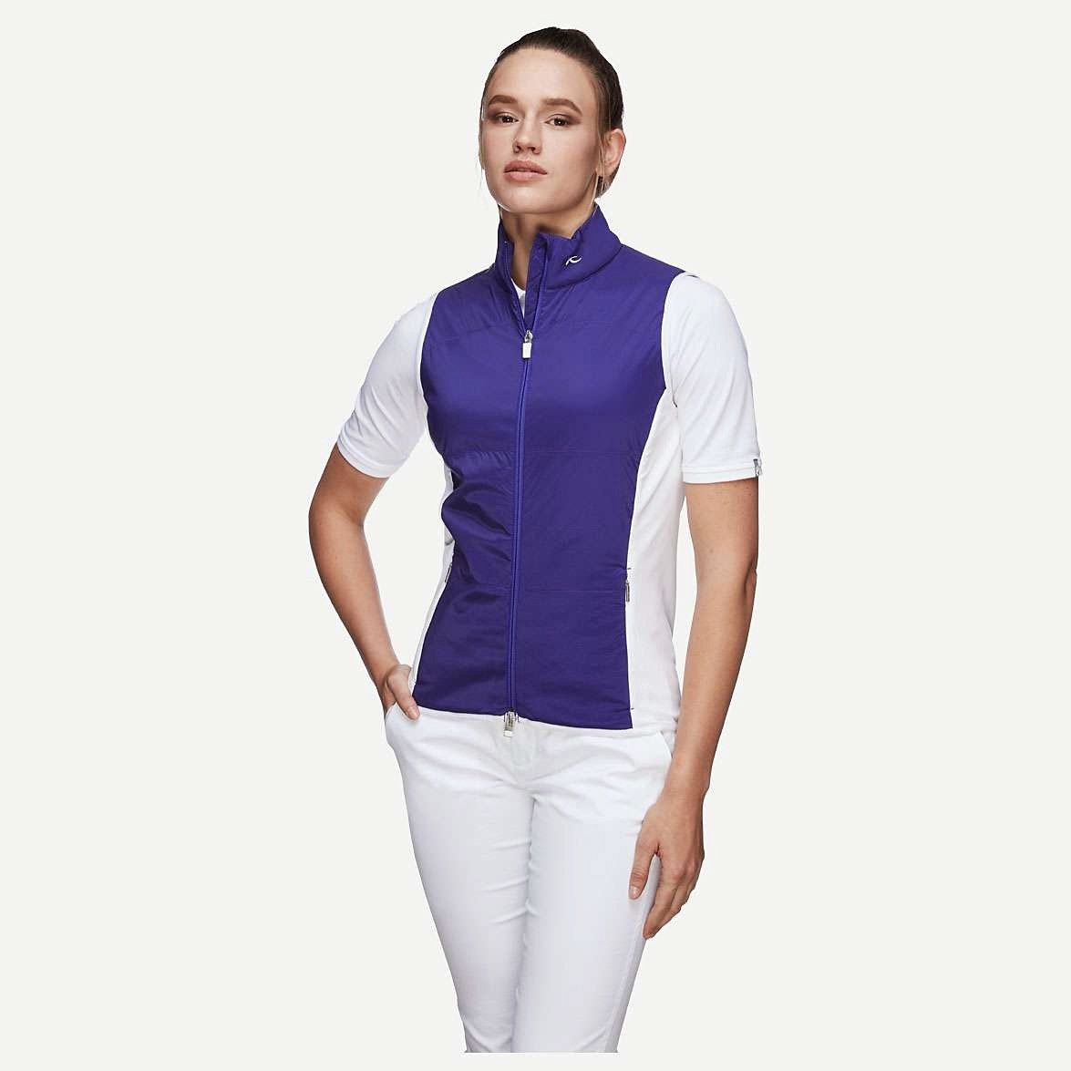 KJUS Kjus Womens Purple White Radiation Zip Gilet Vest RRP $320 Size S / US 4 / IT 40 - 1 Thumbnail
