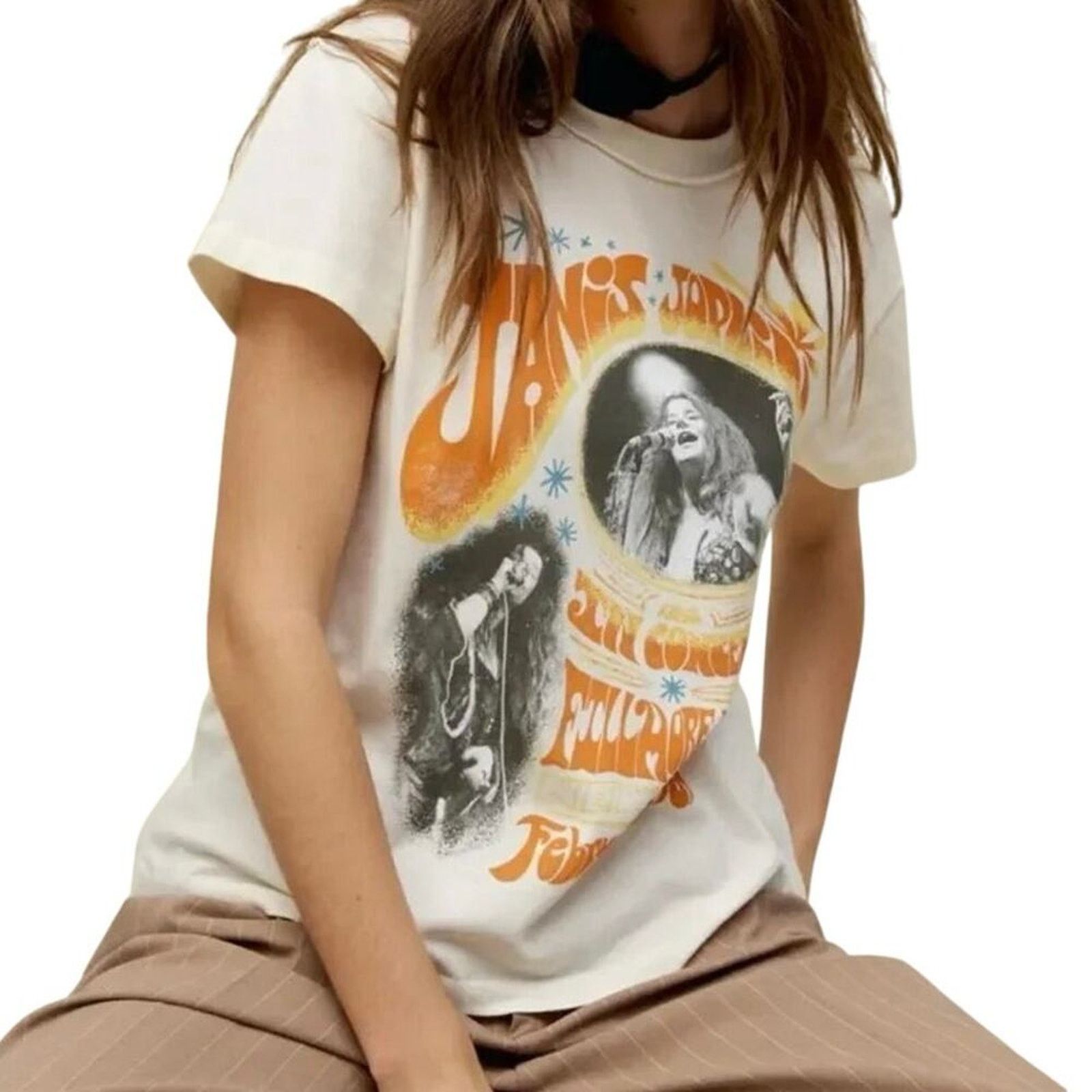 Daydreamer DAYDREAMER Janis Joplin in Concert Reverse Tour Tee Size S Size S / US 4 / IT 40 - 2 Thumbnail
