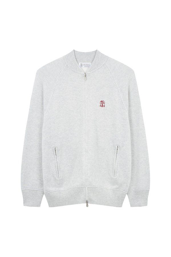 Brunello Cucinelli o1w1db10125 Cashmere Cardigan in Grey Size US M / EU 48-50 / 2 - 1 Thumbnail
