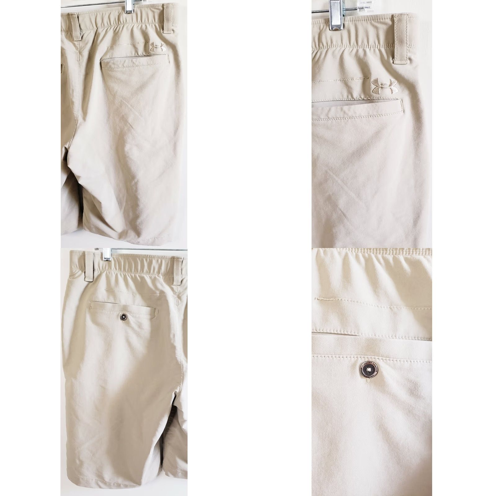 Under Armour Under armour Golf Shorts Men 38 Khaki Polyester Performance Stretch Excellent Condition Size US 38 / EU 54 - 8 Thumbnail