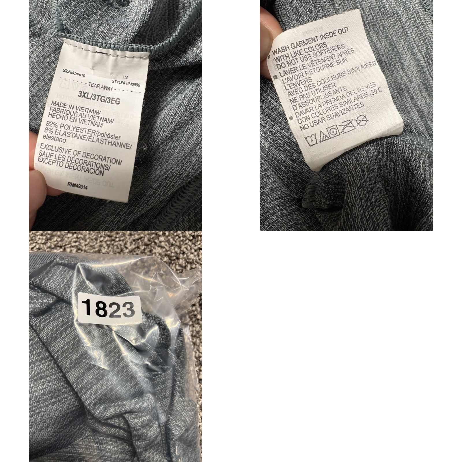 Under Armour Under Armour Polo Shirt Mens 3XL Gray Heather Short Sleeve Golf Sports Casual Quarter Button Collared Shirt Size US XXL / EU 58 / 5 - 8 Thumbnail