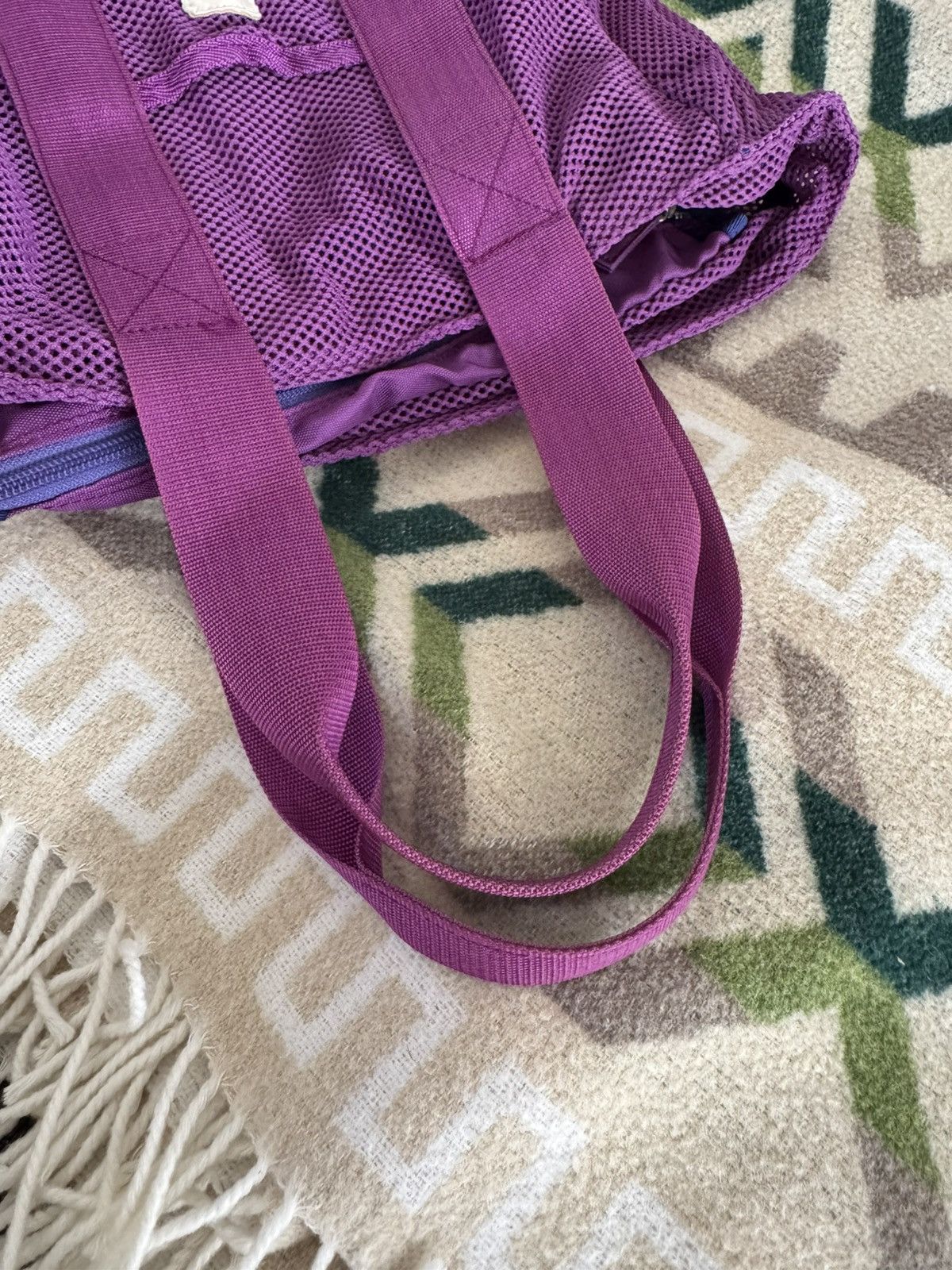 Yohji Yamamoto Y’SACCS Yohji Yamamoto Purple Mesh Tote Bag Made in Japan Size ONE SIZE - 6 Thumbnail