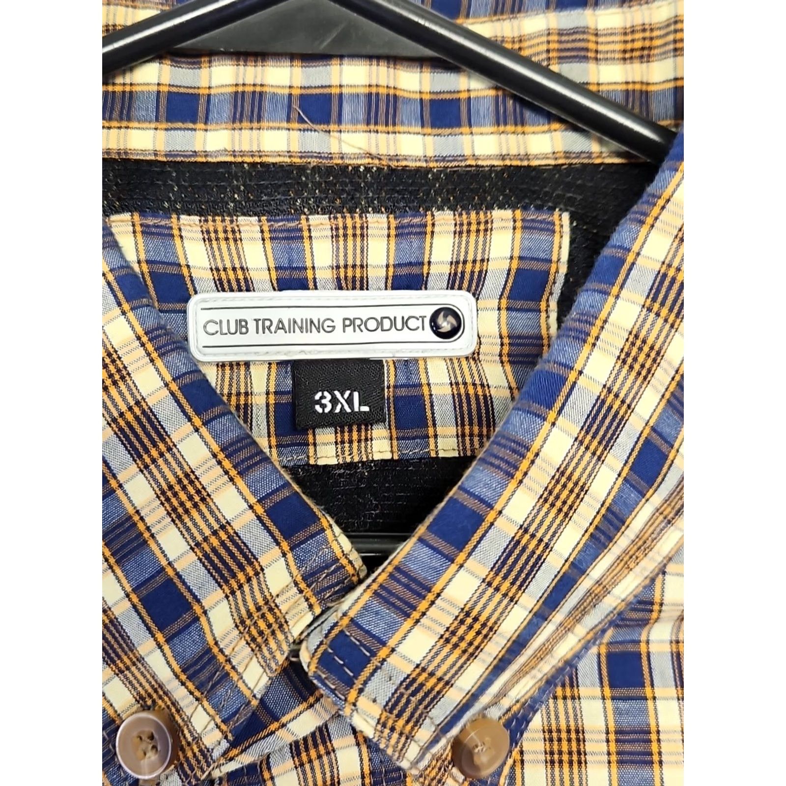 Vintage Mens 3XL Plaid Utility Shirt Short Sleeve Brown Blue Button Down Collared Cotton Outdoor Pockets Size US XXL / EU 58 / 5 - 2 Thumbnail