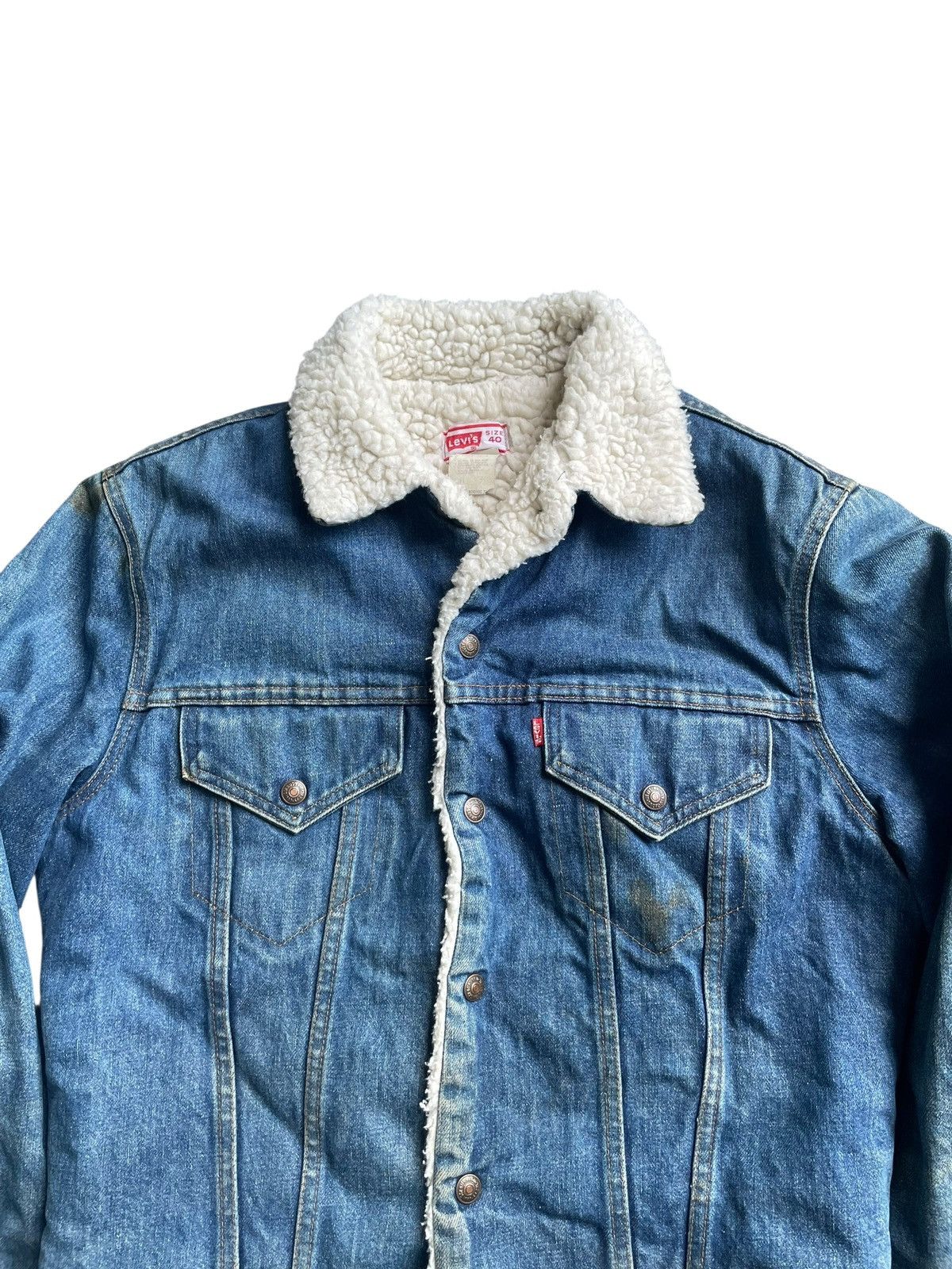 Levi's Vintage 70’s Levis 70605 Sherpa Denim Jacket Size US M / EU 48-50 / 2 - 3 Thumbnail