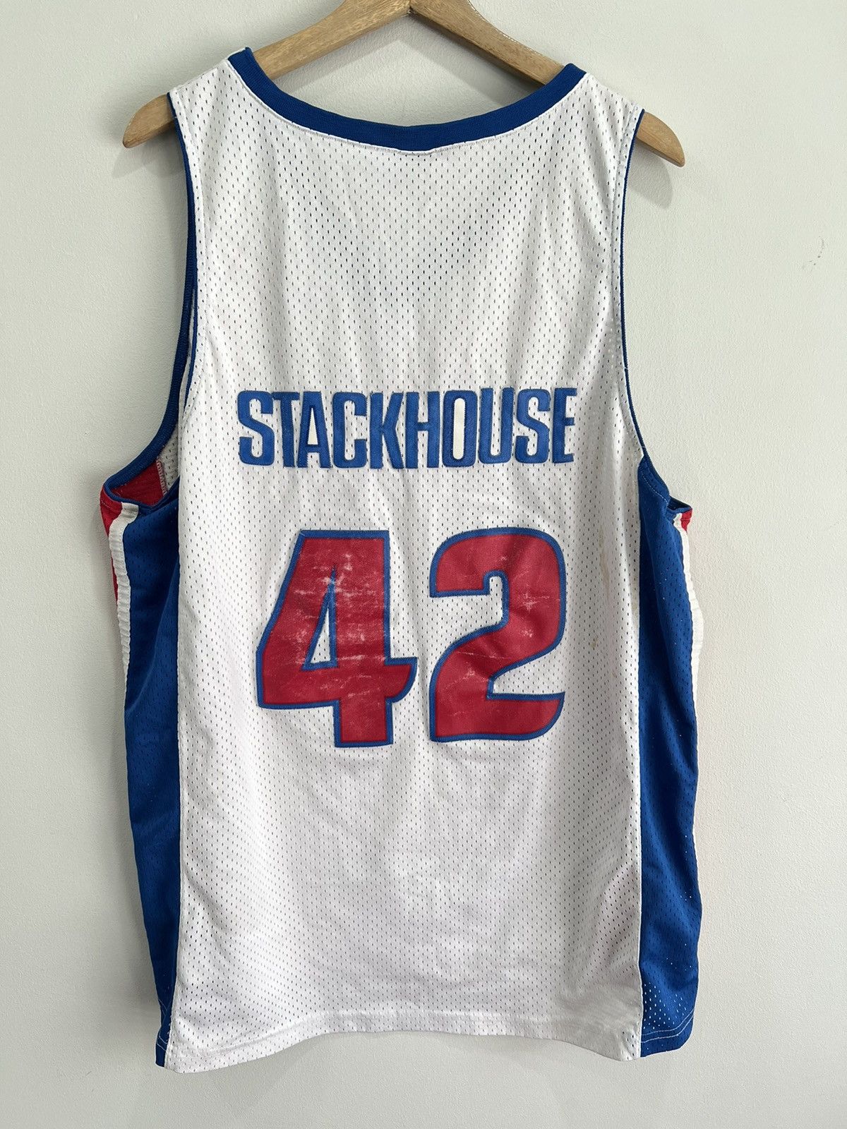 Nike Detroit Pistons Stackhouse Nba Jersey xxl Size US XXL / EU 58 / 5 - 2 Thumbnail