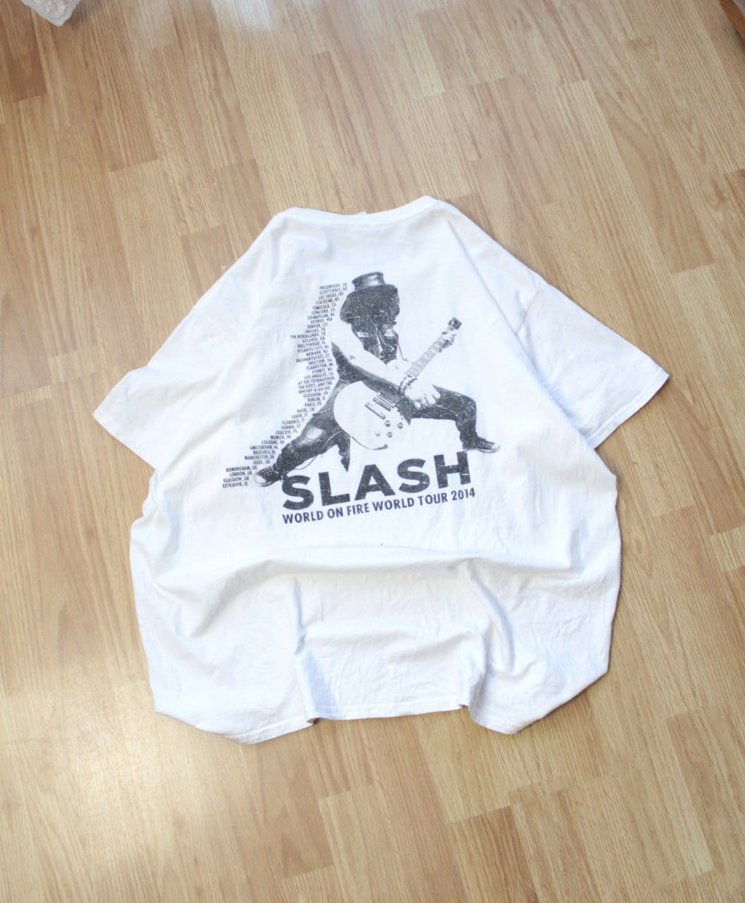 Band Tees 🔥 Slash 2014 World On Fire Tour T Shirt Music Size US XL / EU 56 / 4 - 1 Thumbnail