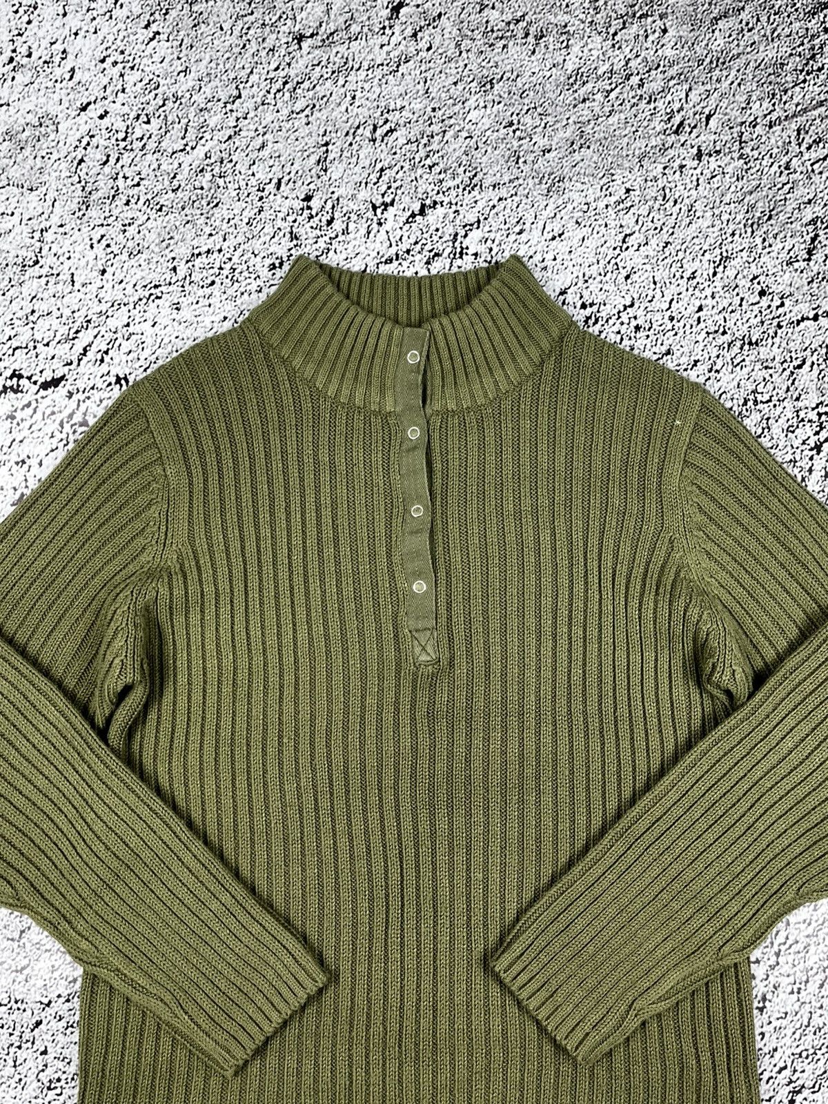 Japanese Brand Vintage Y2K ribbed 1/4 sweater 00s style streetwear Size US S / EU 44-46 / 1 - 3 Thumbnail