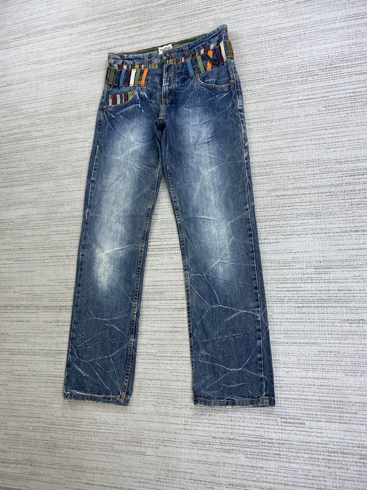 Hysteric Glamour Vintage Nylaus Hysteric Clothing Double Waist Denim Pants Size US 30 / EU 46 - 4 Thumbnail