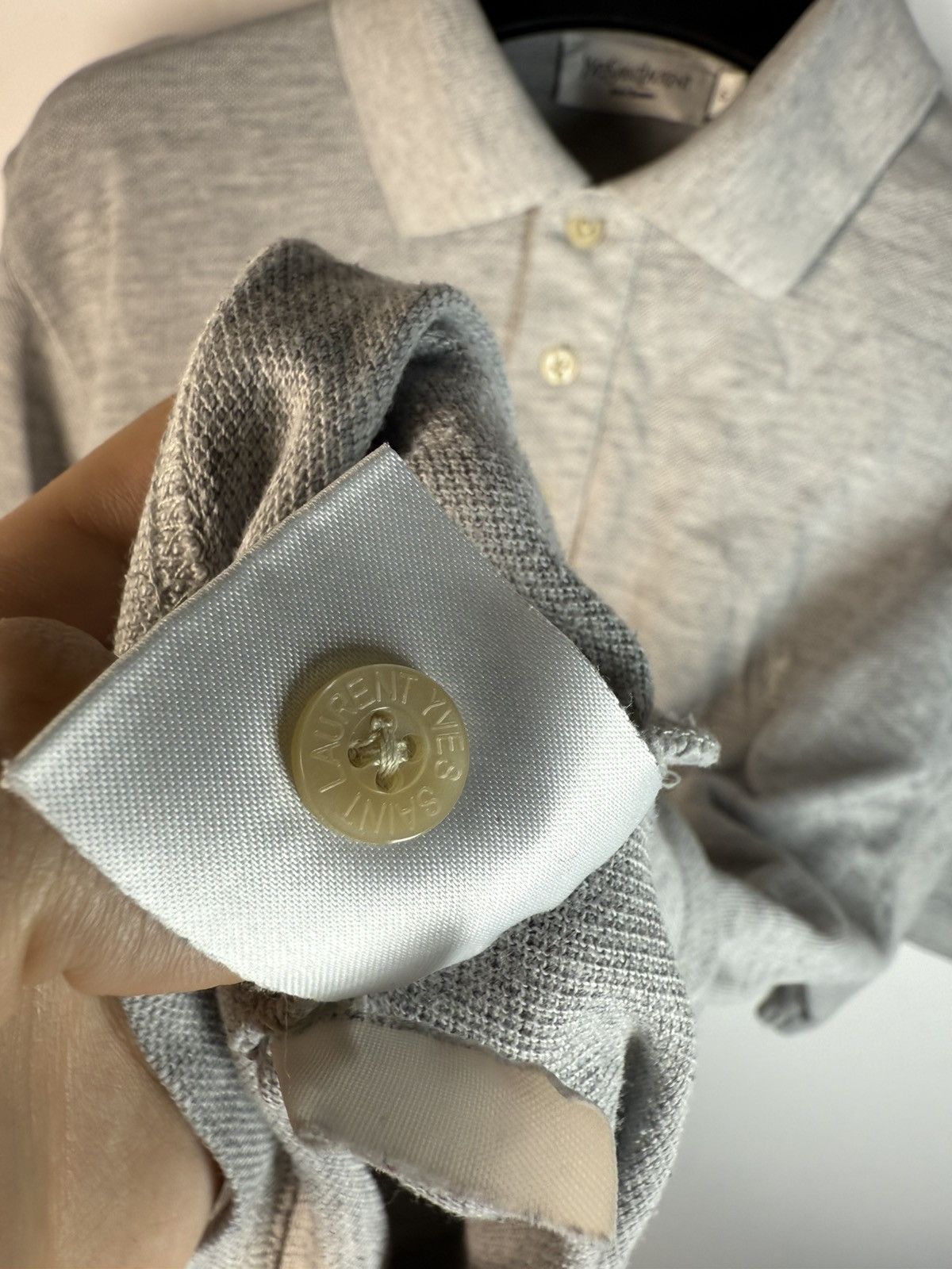 Yves Saint Laurent Grey YSL Polo Shirt Summer YSL T-shirt YSL Shirt Size US S / EU 44-46 / 1 - 6 Thumbnail