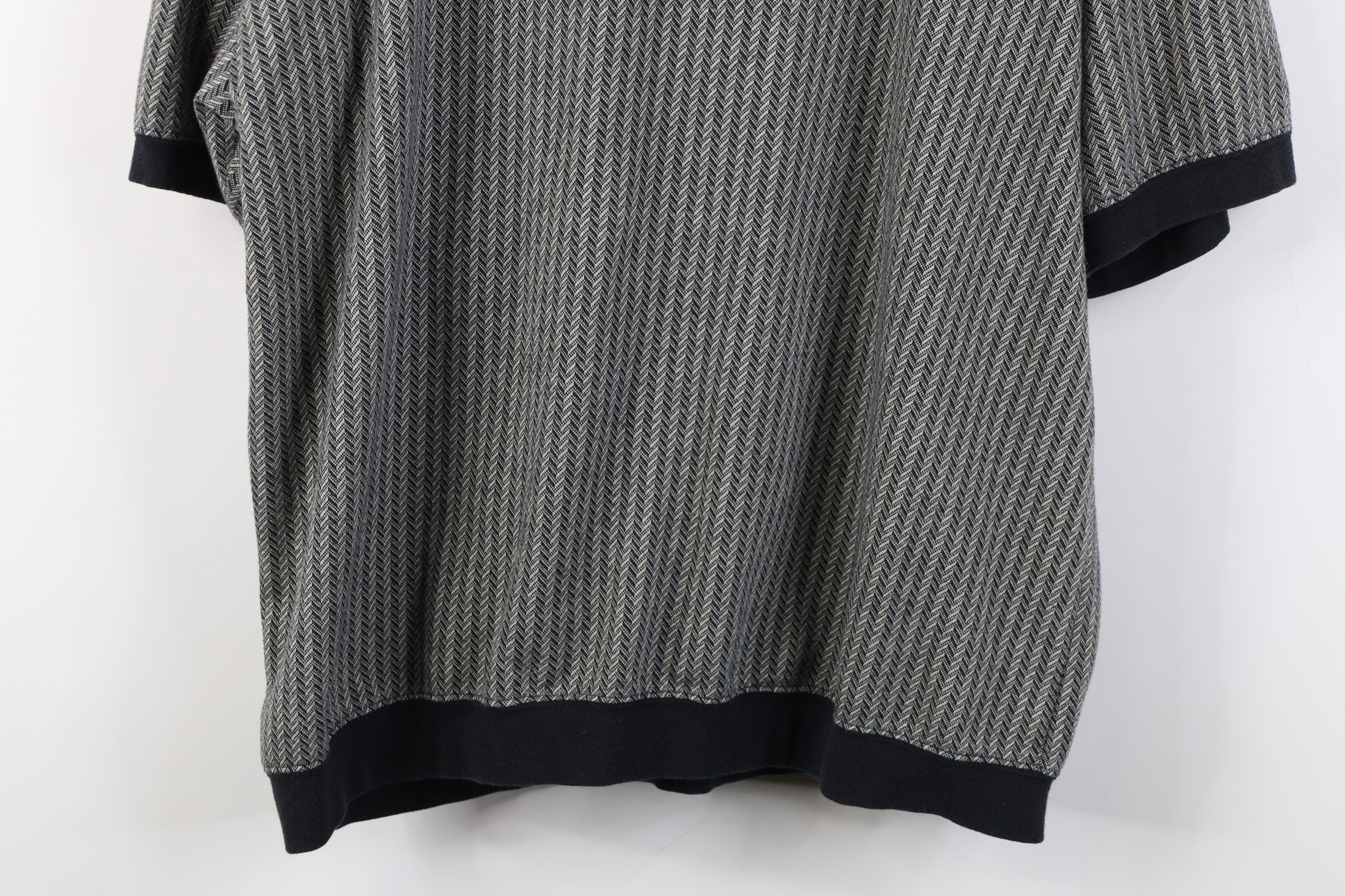 Vintage Vintage 90s Streetwear Knit Pullover Polo Shirt Mafia Mob Size US XL / EU 56 / 4 - 12 Thumbnail