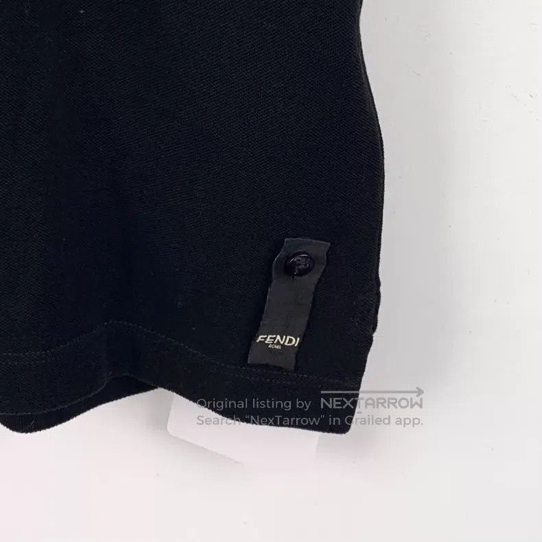 Fendi Fendi Black striped cotton collar single-breasted short-sl Size US M / EU 48-50 / 2 - 4 Thumbnail