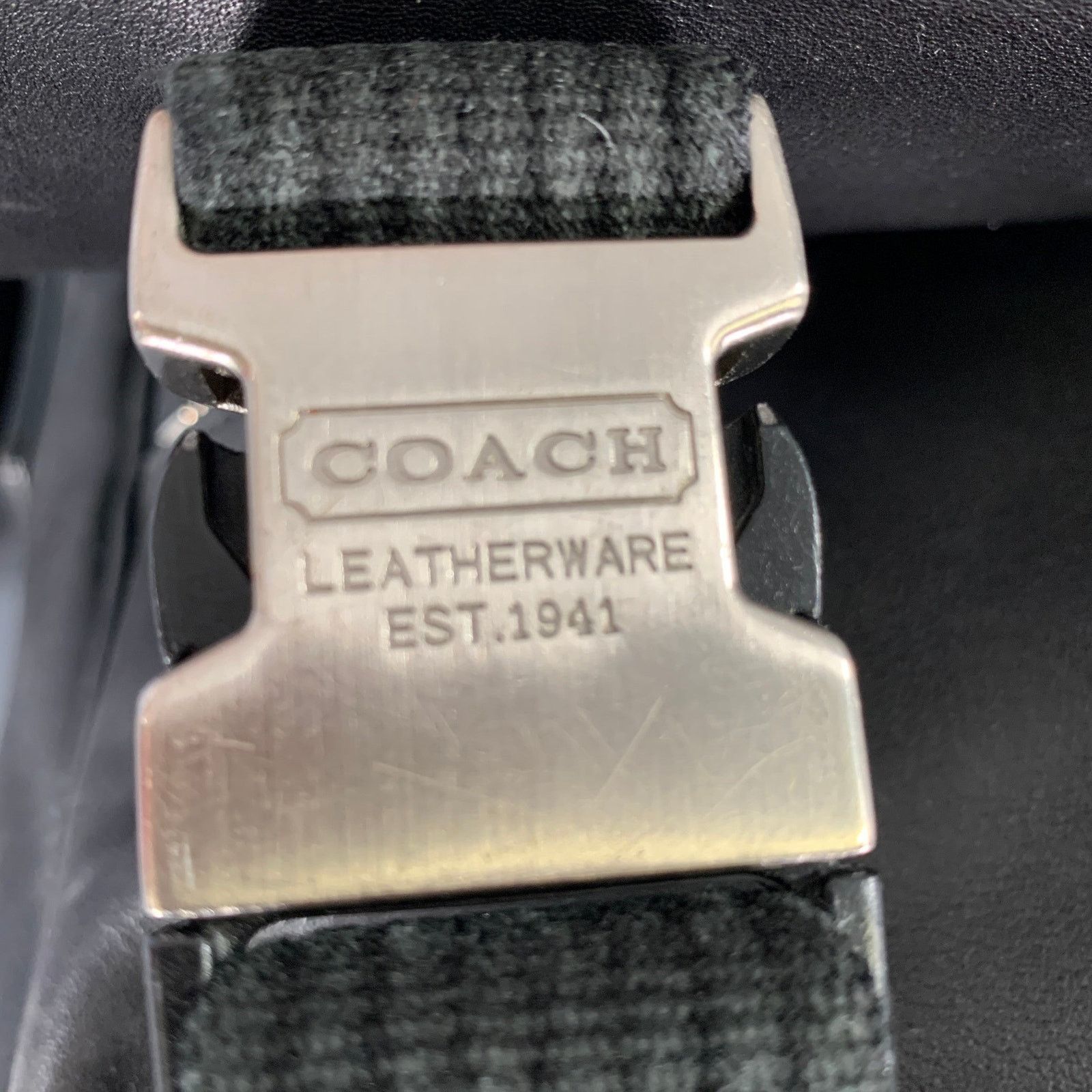 Coach COACH Black Cowhide Leather Messenger Bag Size ONE SIZE - 6 Thumbnail