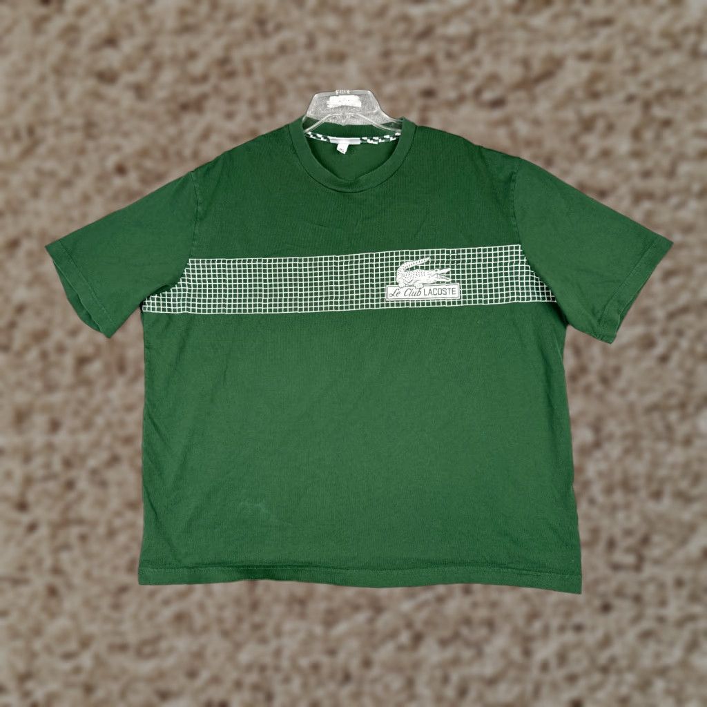 Lacoste Lacoste Shirt Adult 2XL Green Crew Neck Short Sleeve Cotton Tennis Logo Embroidered Men’s Shirt Size US XXL / EU 58 / 5 - 1 Thumbnail