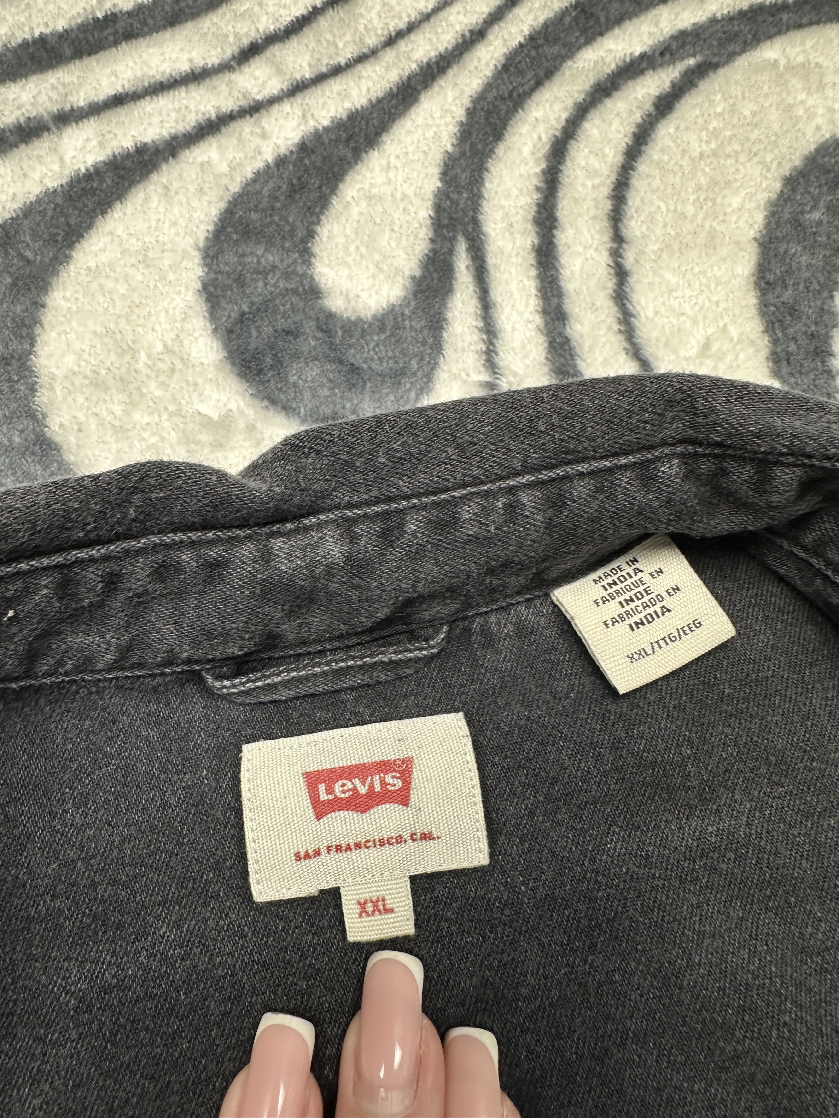 Levi's Levi's Vintage Mens Grey Denim Shirt Jeans Size US XXL / EU 58 / 5 - 4 Thumbnail