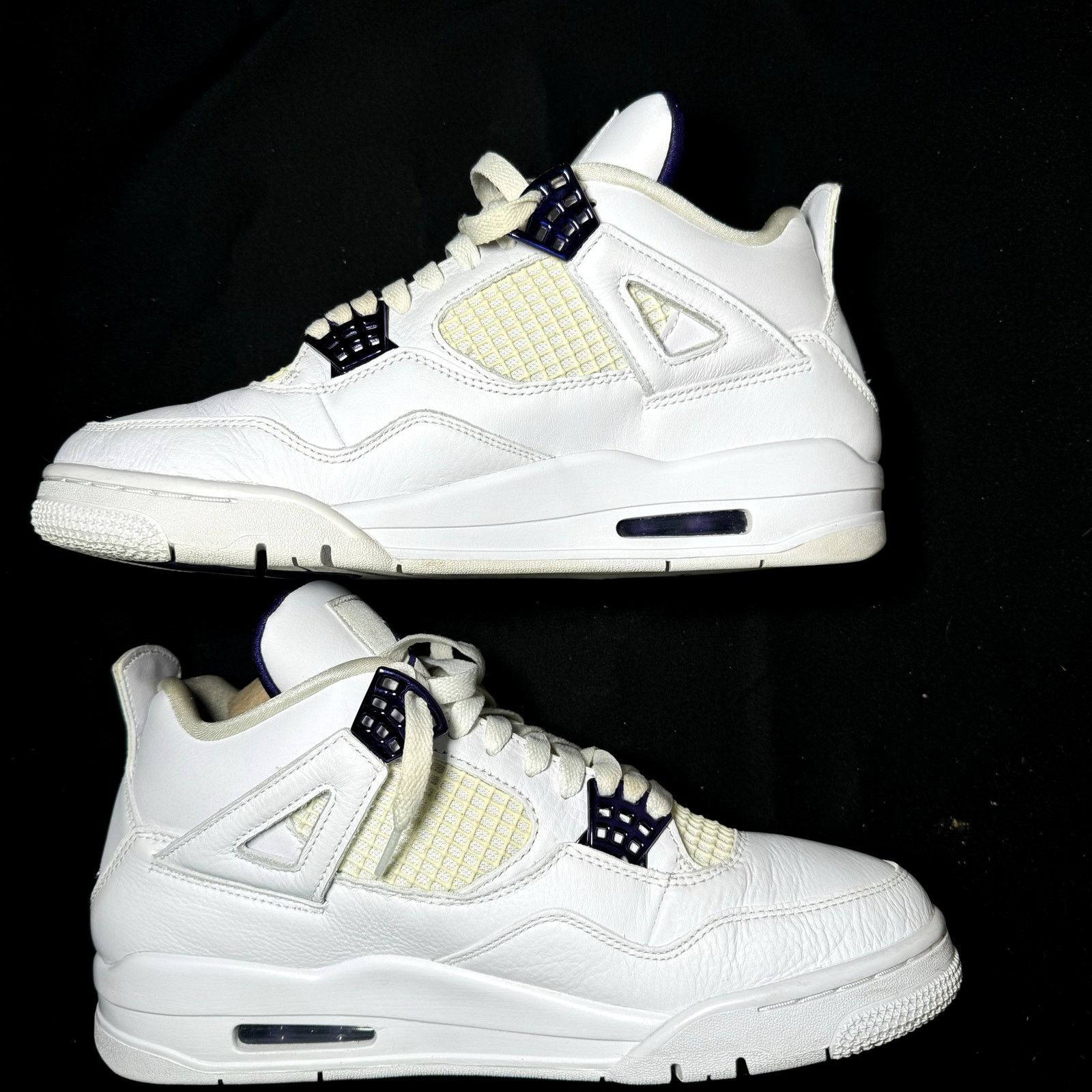 Jordan Brand × Nike Size 9.5 - Air Jordan 4 Retro Purple Metallic Men's Shoes Size US 9.5 / EU 42-43 - 3 Thumbnail