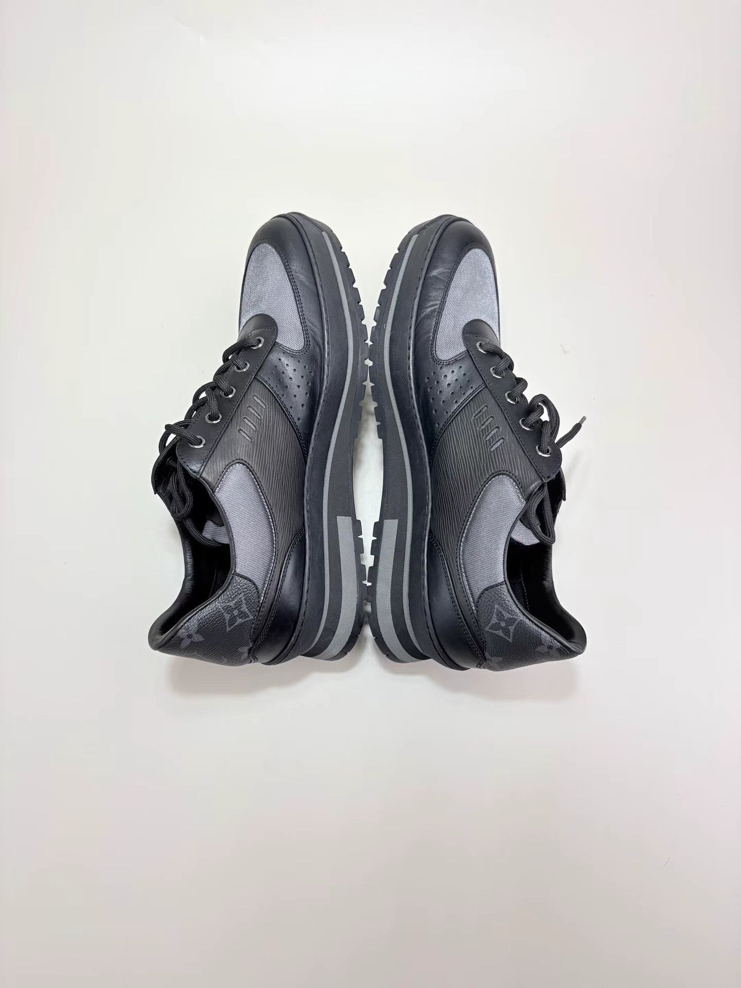 Louis Vuitton LOUIS VUITTON Harlem Black Wave Pattern Casual Shoes K1 Size US 9 / EU 42 - 5 Thumbnail