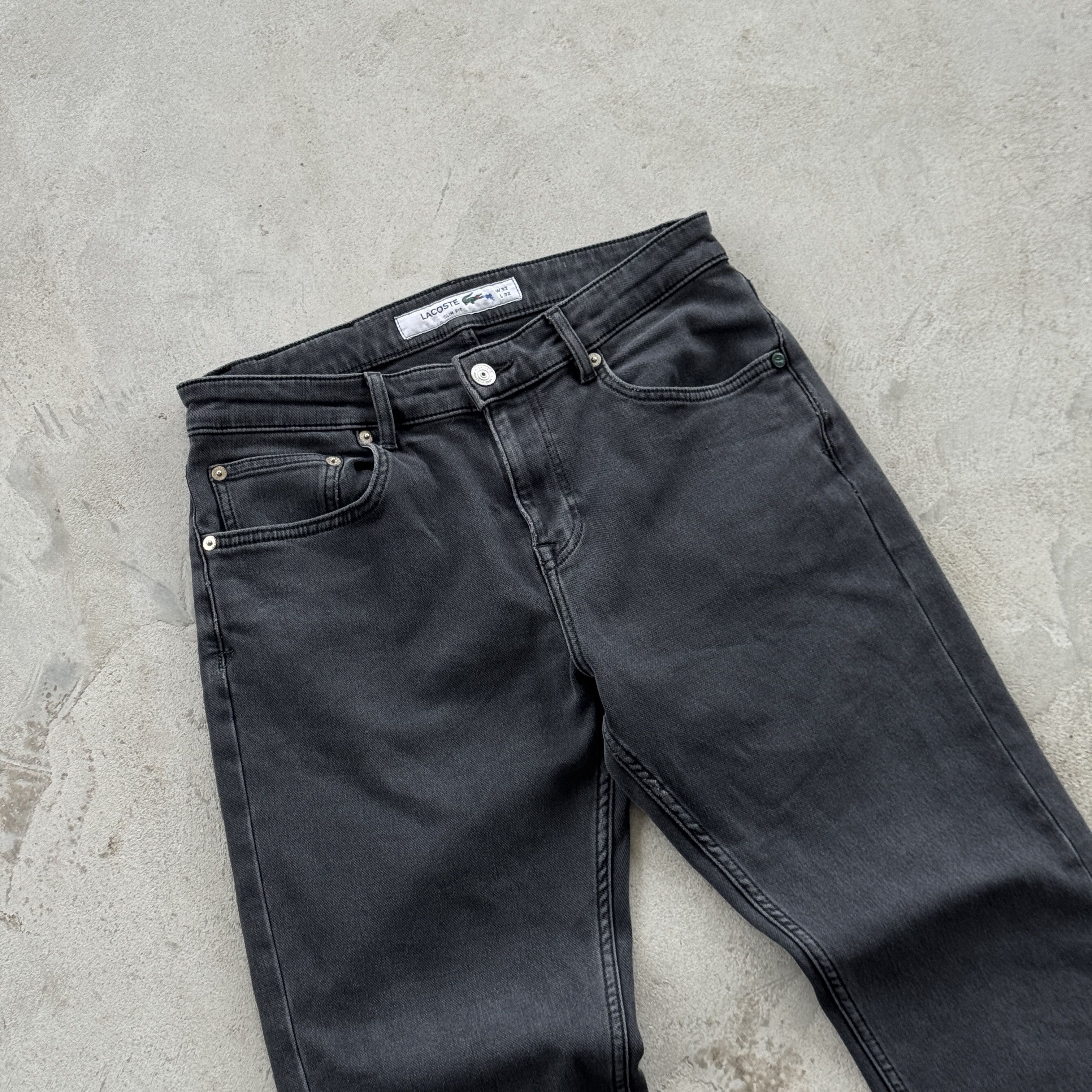 Lacoste Lacoste Slim Fit Jeans Gray Wash Denim Pants W32 L32 Size US 32 / EU 48 - 4 Thumbnail