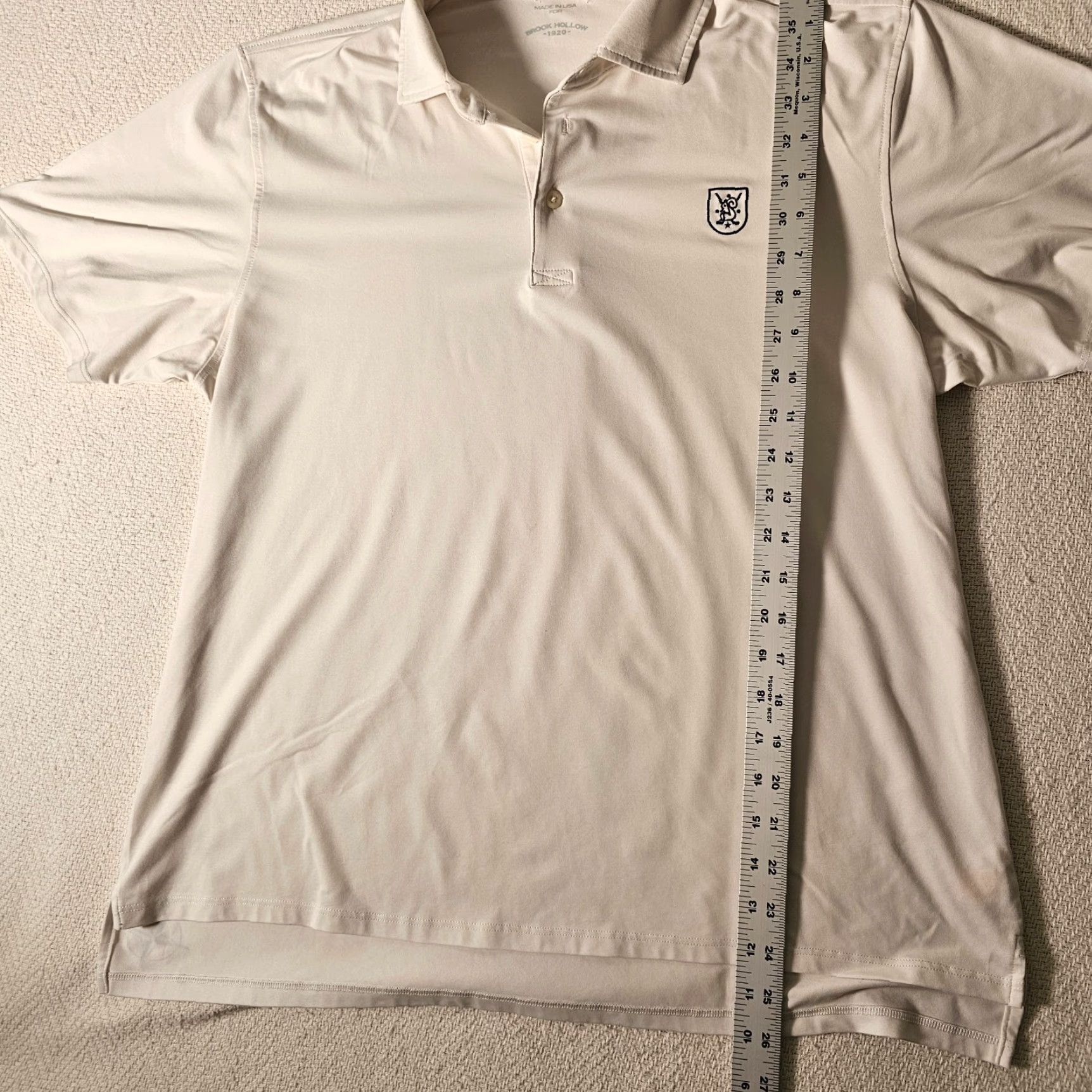 Vintage VINTAGE Polo Golf Draddy Sport Brook Hallow Polo Shirt Mens M White USA 90s Golf Limited Edition Breathable Stretch Size US M / EU 48-50 / 2 - 4 Thumbnail