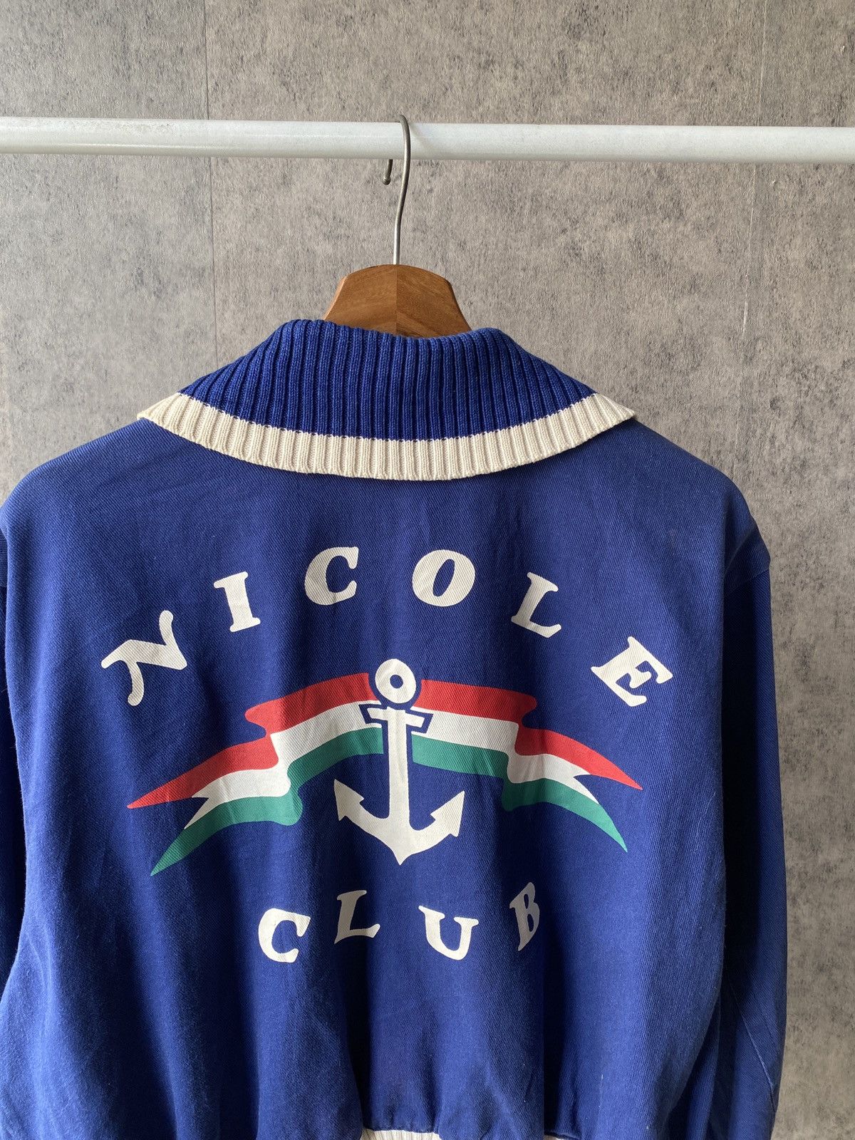 Japanese Brand Vintage 90s Nicole Club Big Lock Back Design Blue Faded Size US M / EU 48-50 / 2 - 8 Thumbnail
