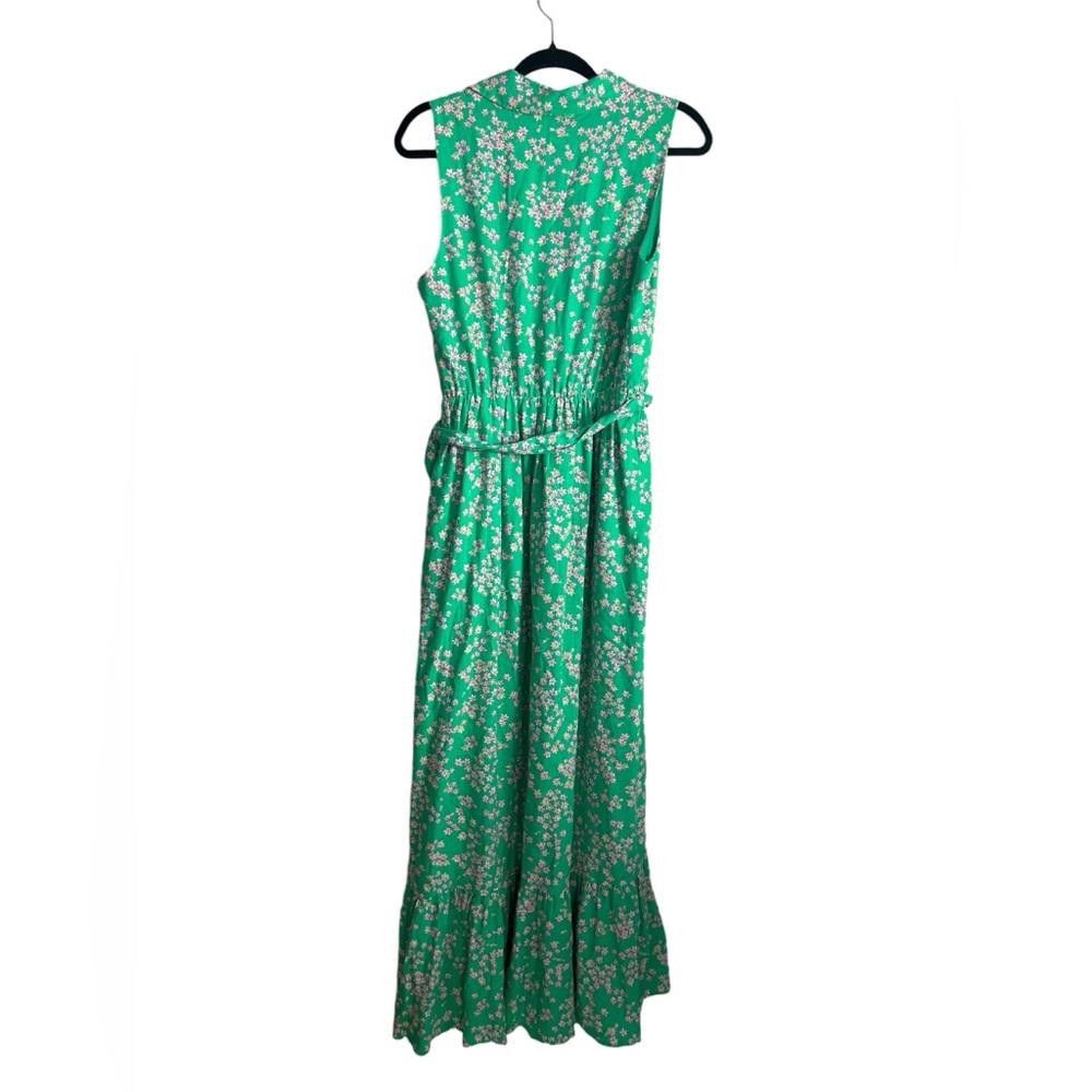 Designer Draper James l RSVP Linen Blend Floral Maxi Dress Medium Size M / US 6-8 / IT 42-44 - 3 Thumbnail
