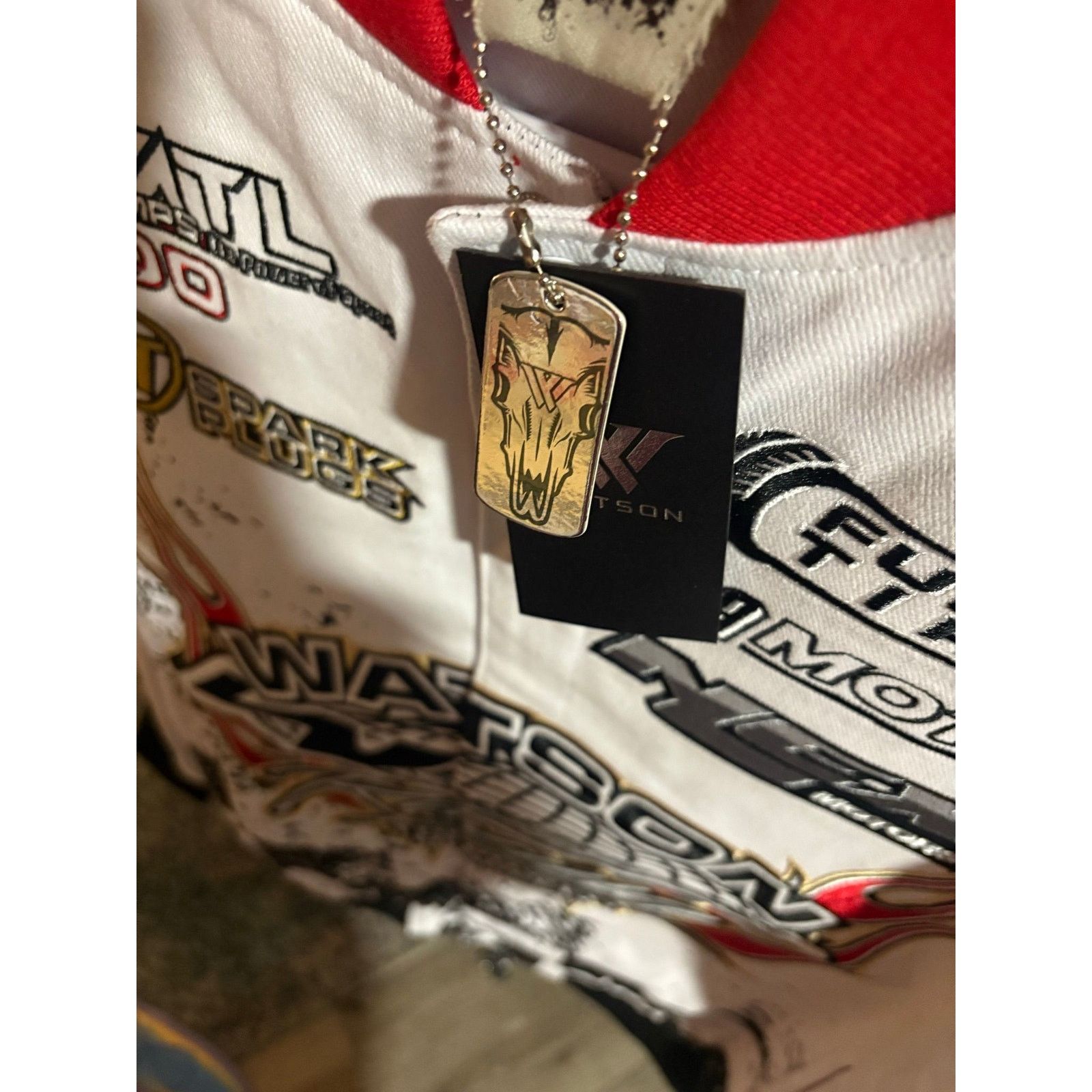 Other NWT SZ M - Watson Racing Moto Jacket, Wht/Blk/Red Size US M / EU 48-50 / 2 - 3 Thumbnail