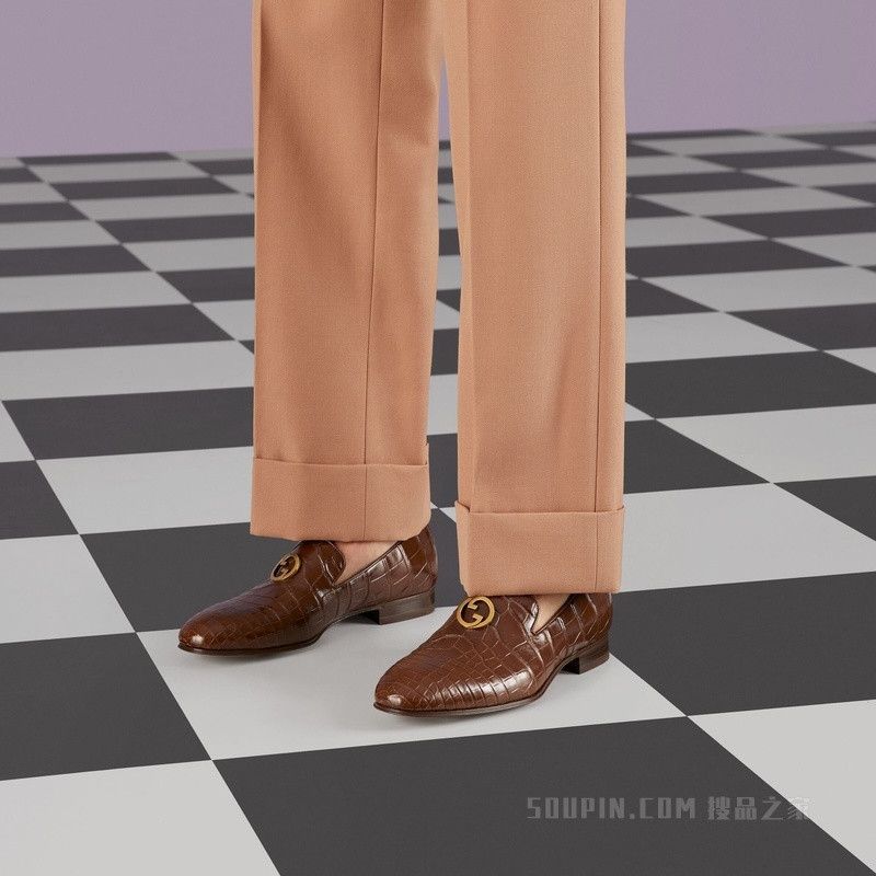 Gucci o1s1wg110425 Loafers in Brown Size US 12 / EU 45 - 4 Thumbnail