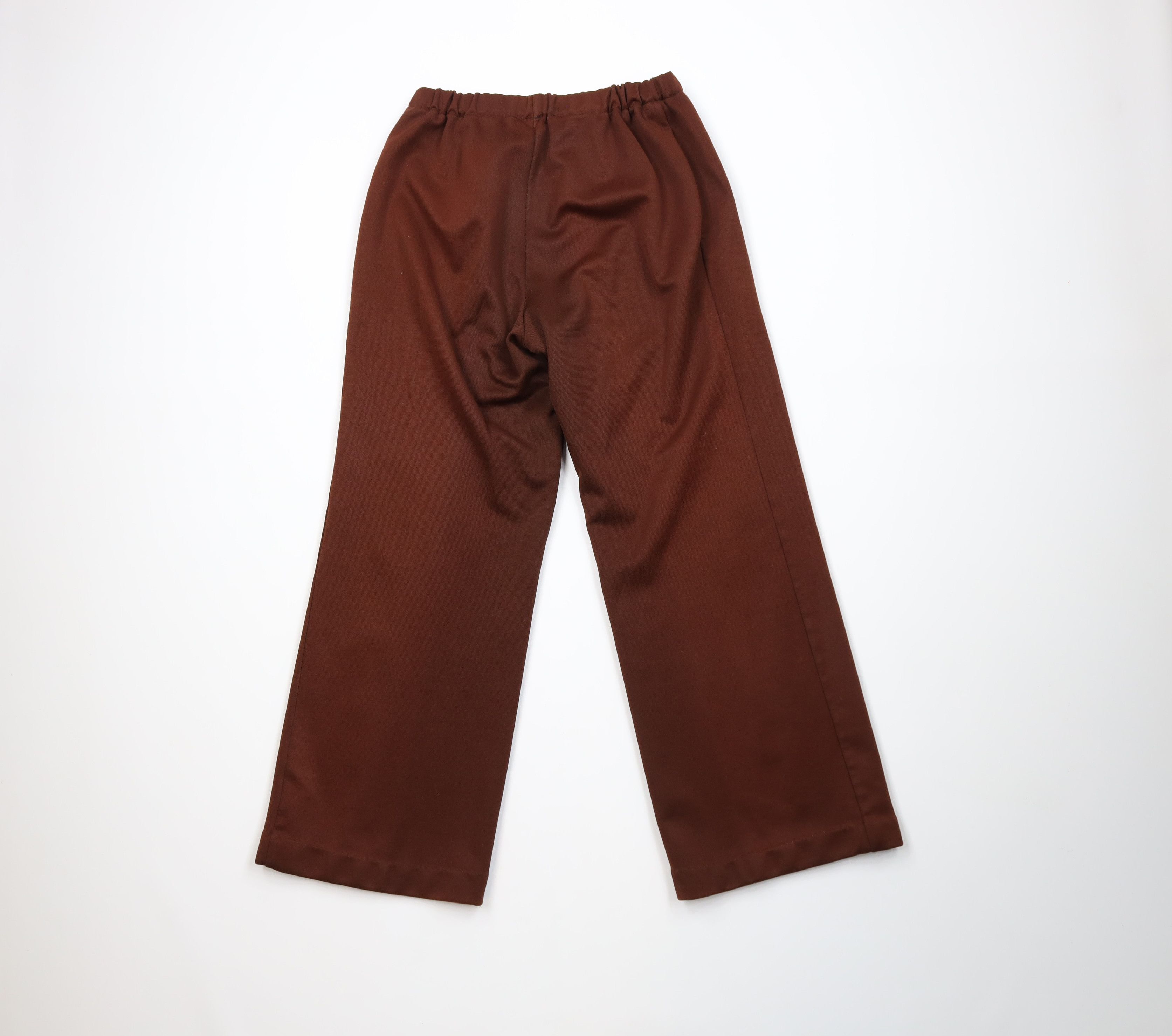 Vintage Vintage 70s Streetwear Knit Bell Bottoms Pants Brown USA Size 38" / US 16 / IT 52 - 9 Thumbnail
