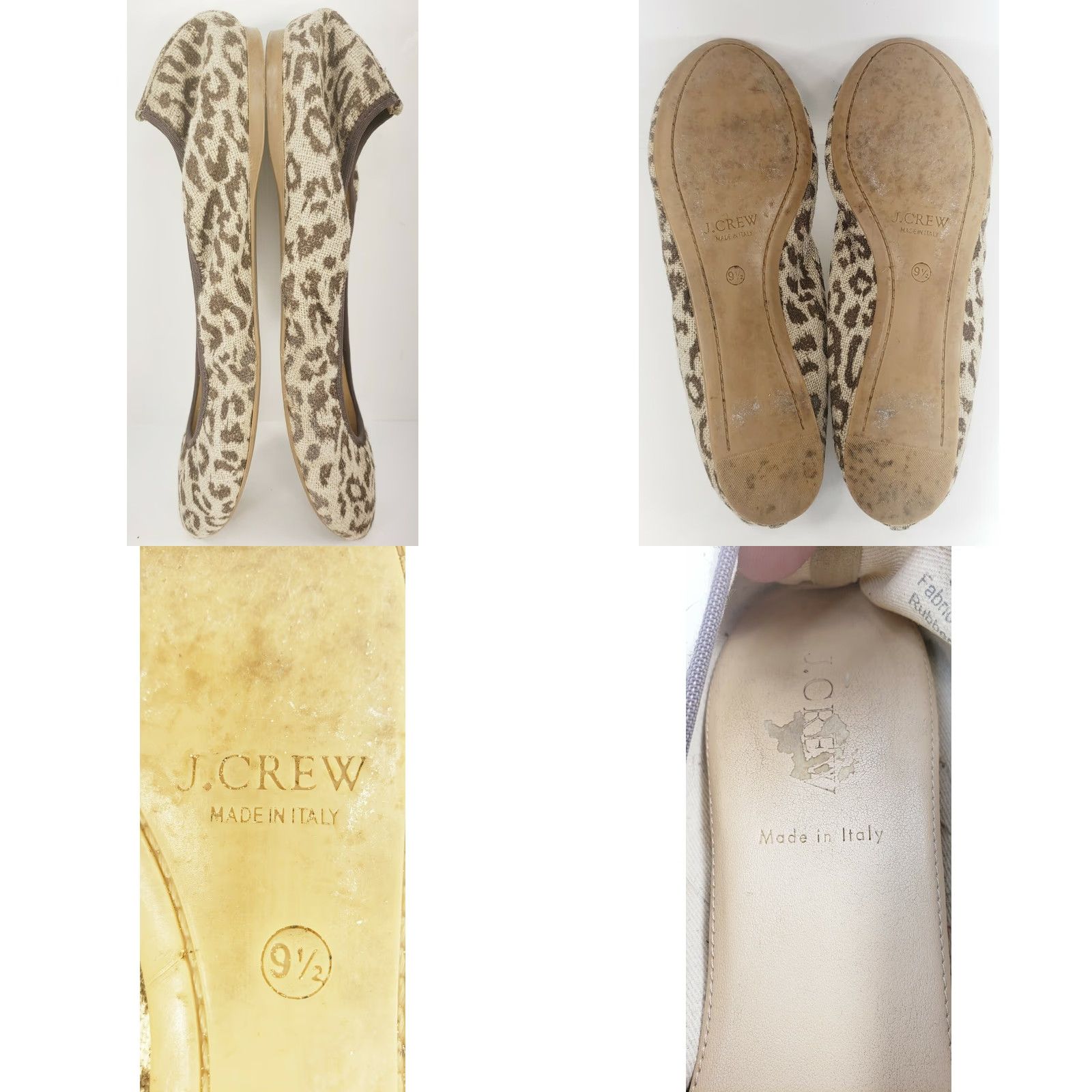 J.Crew J.CREW Leopard Fabric Ballet Flats Size 9.5 Made in Italy | Women | Flat | Multicolor Leopard Pattern | Slip On | Fabric Upper Size US 10 / IT 40 - 8 Thumbnail