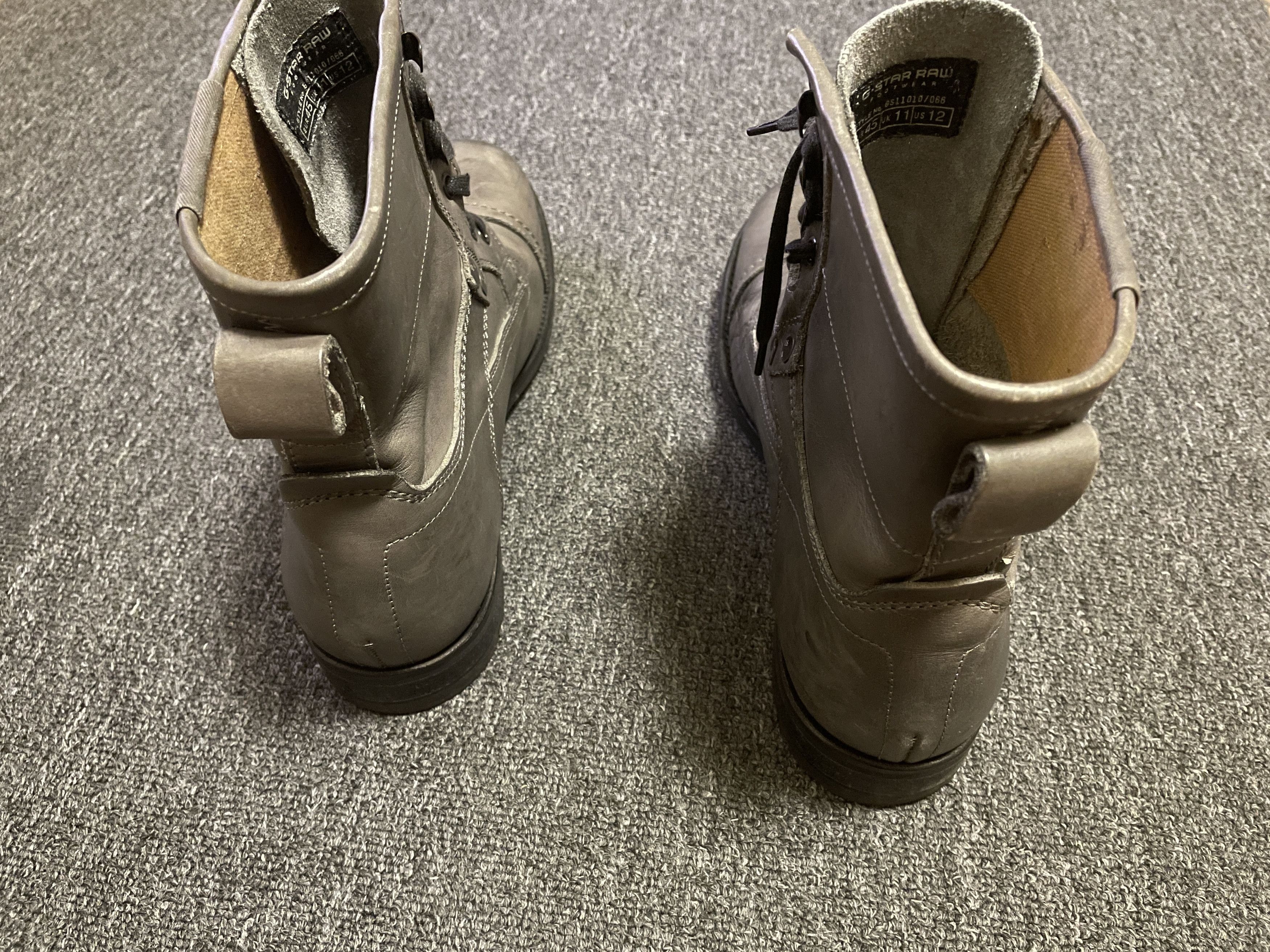 G-Star G Star Raw men's gray boots size 12/45 Size US 12 / EU 45 - 3 Thumbnail