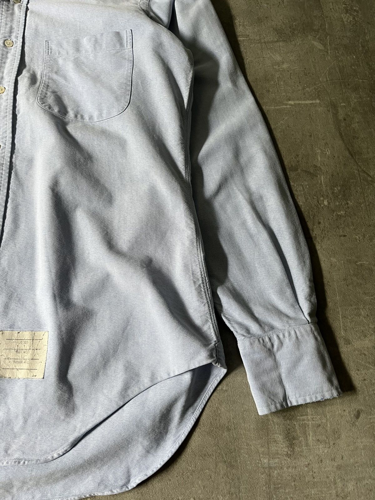 Thom Browne Thom Browne light blue oxford button up shirt Size US L / EU 52-54 / 3 - 4 Thumbnail