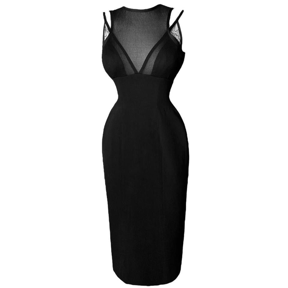 Victoria Beckham Victoria Beckham Broderie anglaise-paneled silk and dress Size S / US 4 / IT 40 - 1 Thumbnail