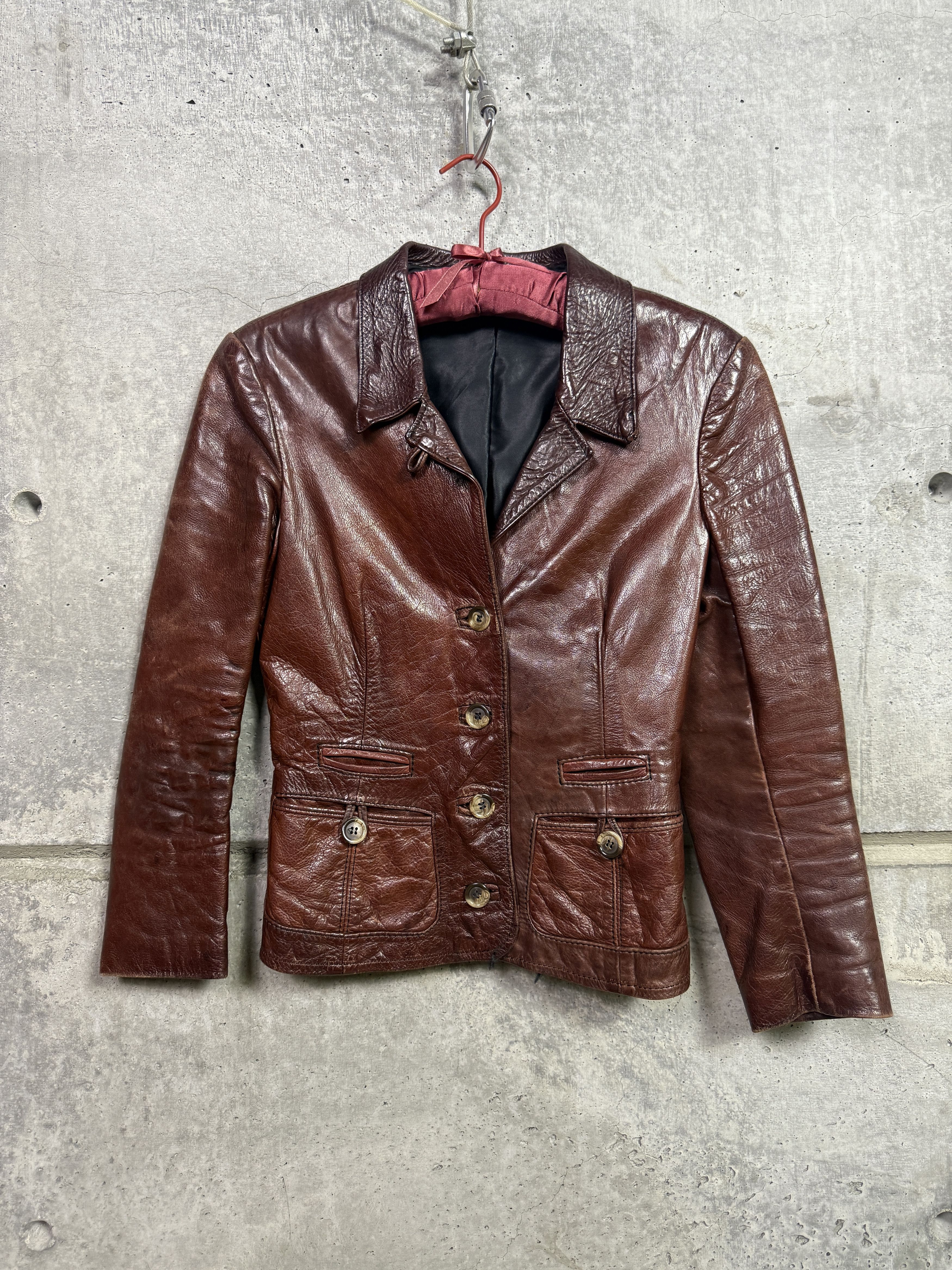 Leather Gandalf Detroit 1960's Leather Jacket Size XS / US 0-2 / IT 36-38 - 1 Thumbnail