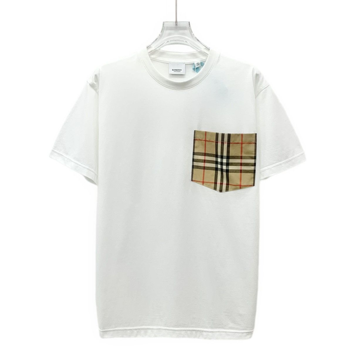Burberry Burberry Check Pocket Spliced Short Sleeve T-shirt K26WX Size US XS / EU 42 / 0 - 1 Thumbnail