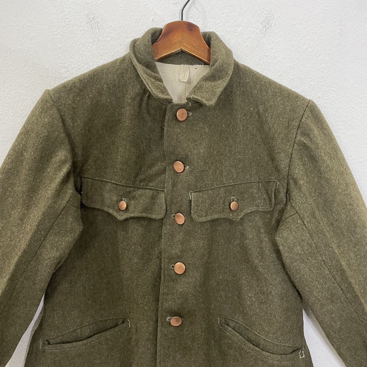 Vintage Vintage Military Wool Jacket Size L / US 10 / IT 46 - 4 Thumbnail