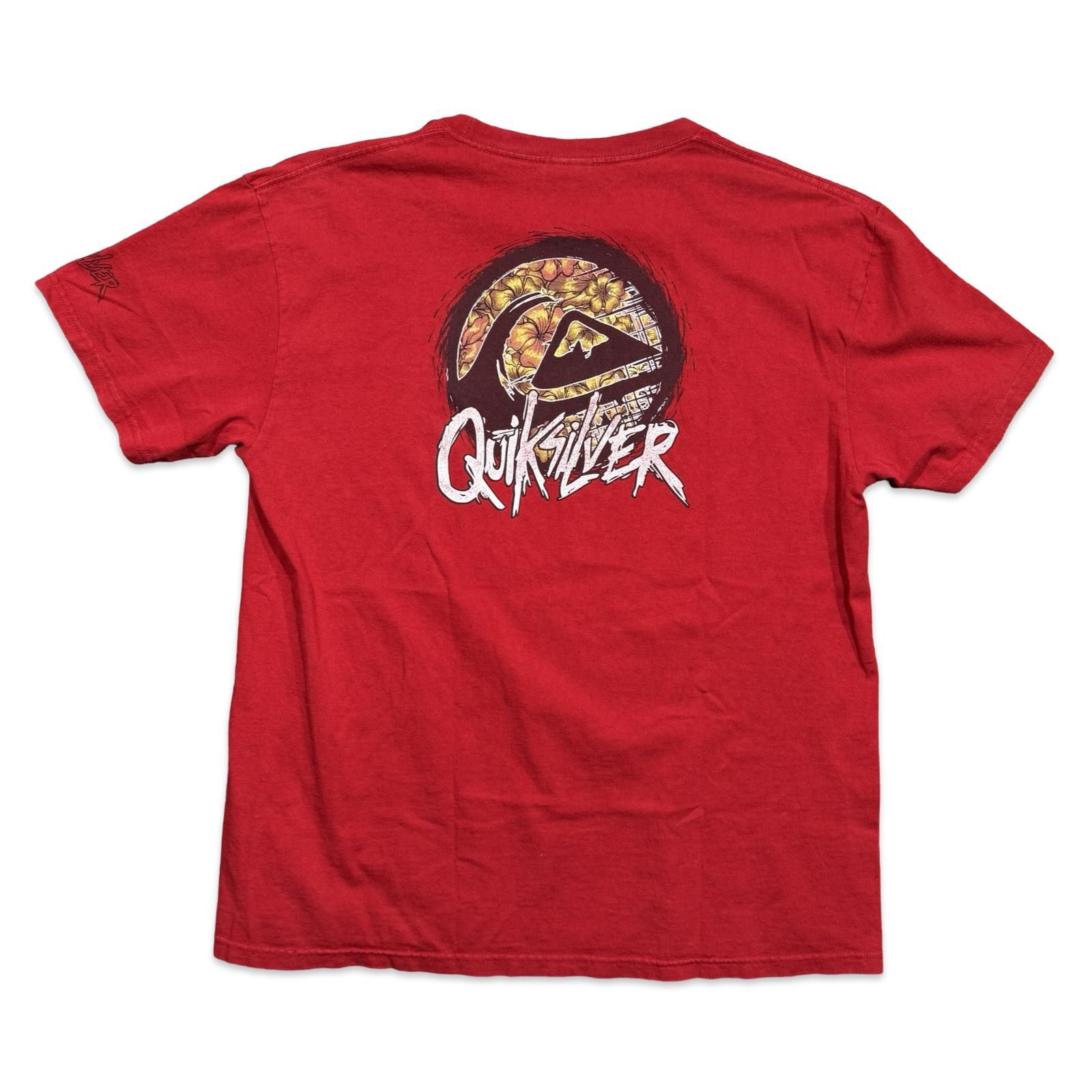 Quiksilver Vintage Quiksilver Y2K Surfing Hawaiian Flower Graphic Tee Size US L / EU 52-54 / 3 - 1 Thumbnail