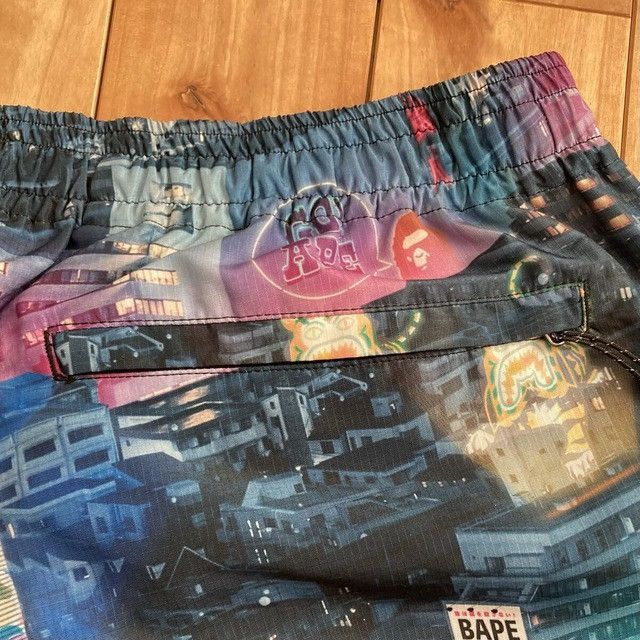 Bape BAPE NEON TOKYO Nylon Shorts a bathing ape ★size 2XL Size US 38 / EU 54 - 6 Thumbnail